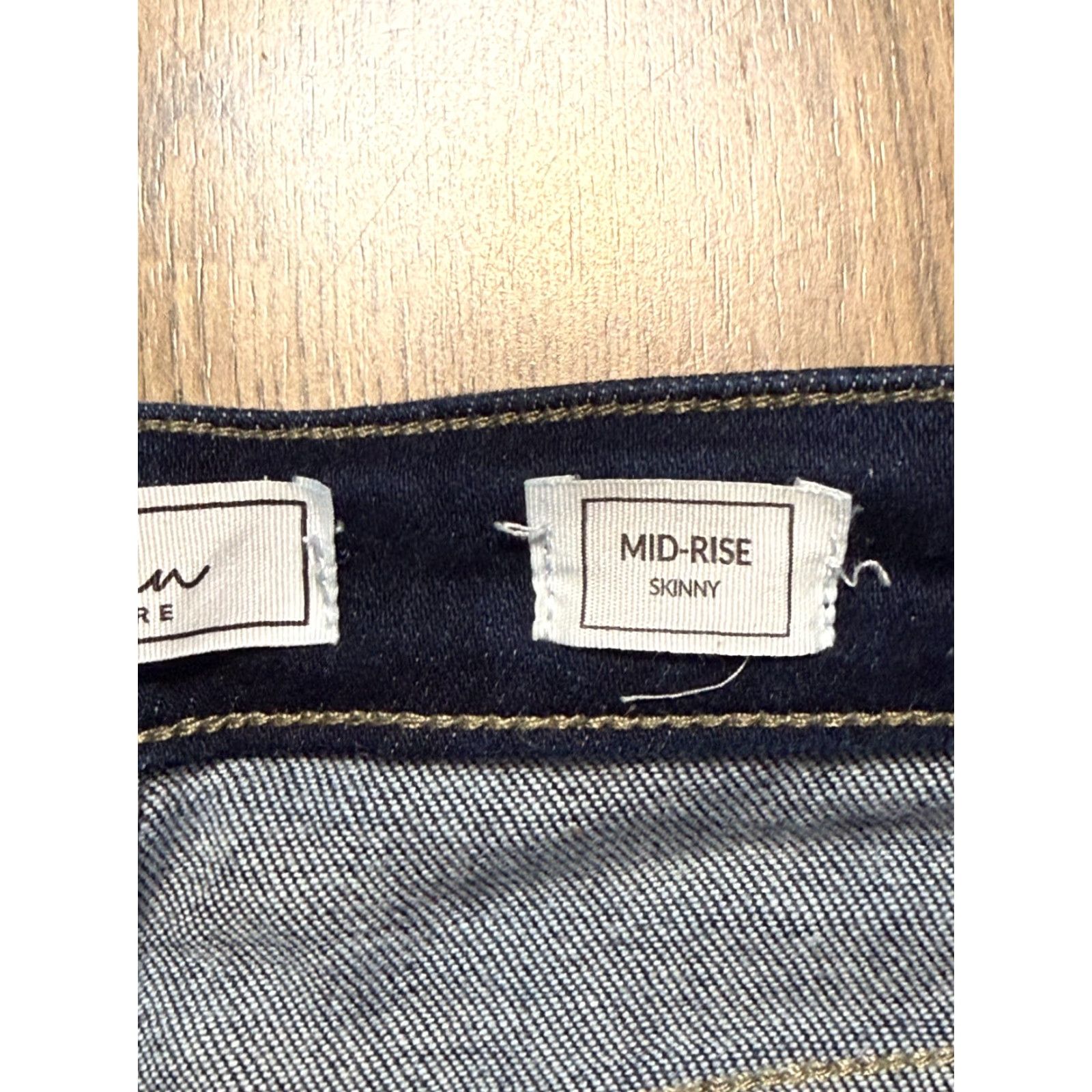 Vintage KanCan Jeans Women's 28 Blue Denim Mid Rise Skinny Dark Wash Jeans 5-Pocket Regular Stretch Size 28" / US 6 / IT 42 - 6 Thumbnail
