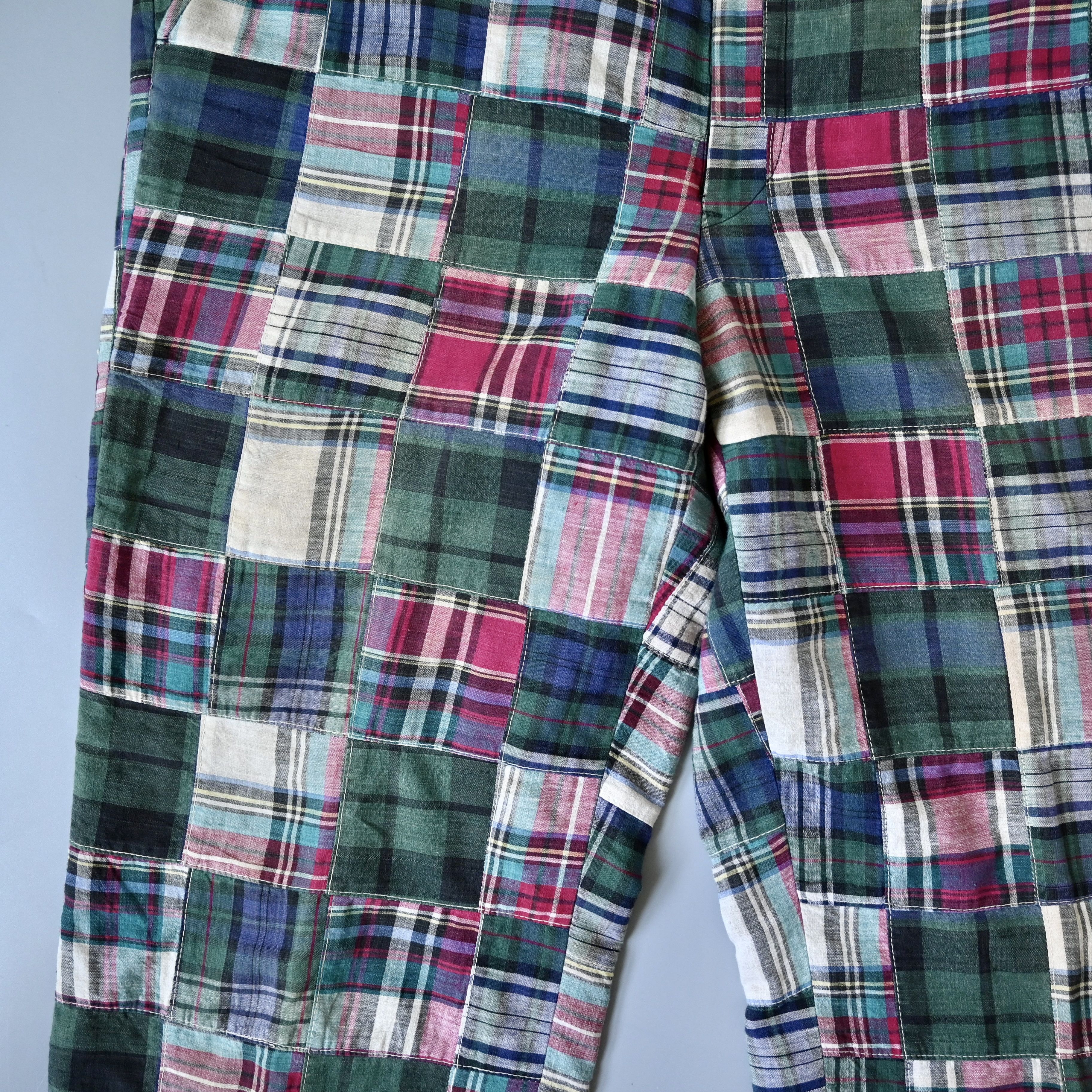 90’s～ BROOKS BROTHERS Patchwork Pants 1990s Brooks Brothers authentic madras patchwork trousers