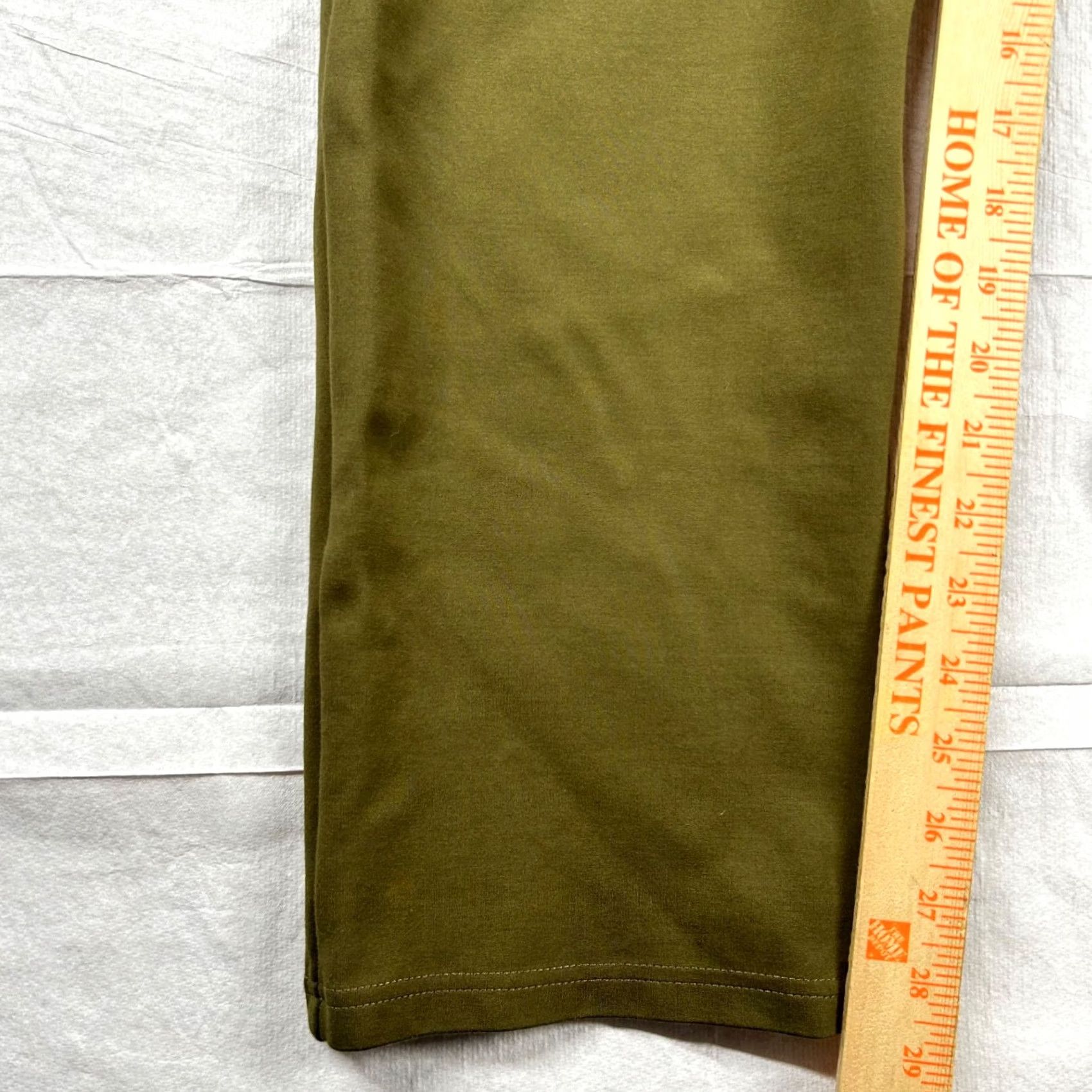 Olive Betabrand Pants Womens L Straight Ponte Olive Peridot Stretch Pockets Size 36" / US 14 / IT 50 - 6 Thumbnail