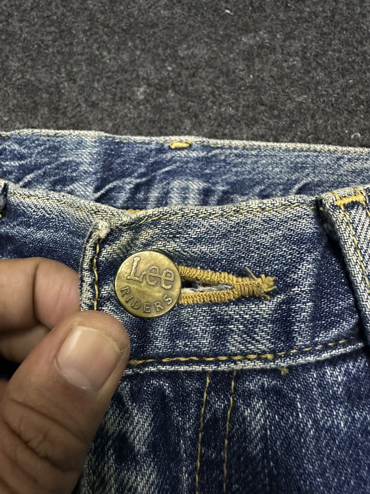 Lee Vintage 80s Lee Rider Sanforized Destroyed Denim 28x32 F34 Size US 28 / EU 44 - 7 Thumbnail