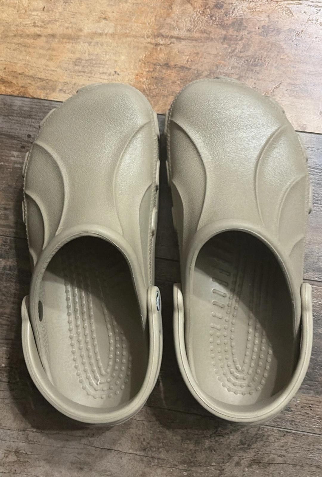 Crocs Crocs khaki/ Bone Slip-On Clogs Men Size 7 Women 9 Size US 9 / EU 42 - 5 Thumbnail