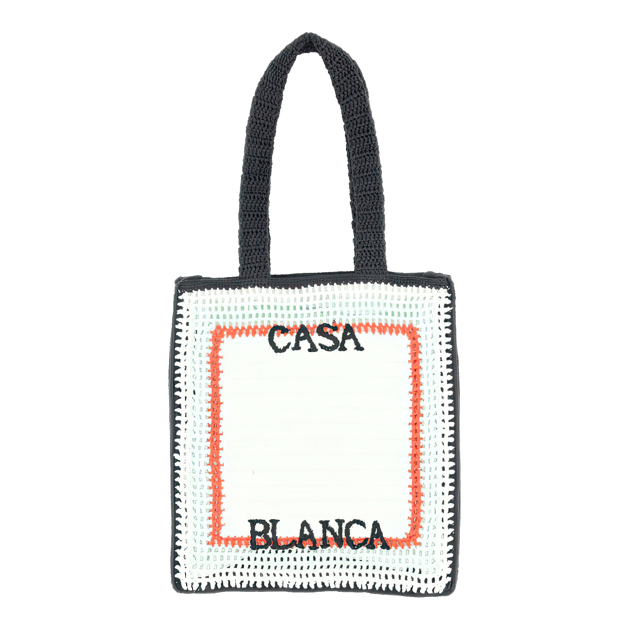 Casablanca Crochet Bag White Size ONE SIZE - 1 Thumbnail