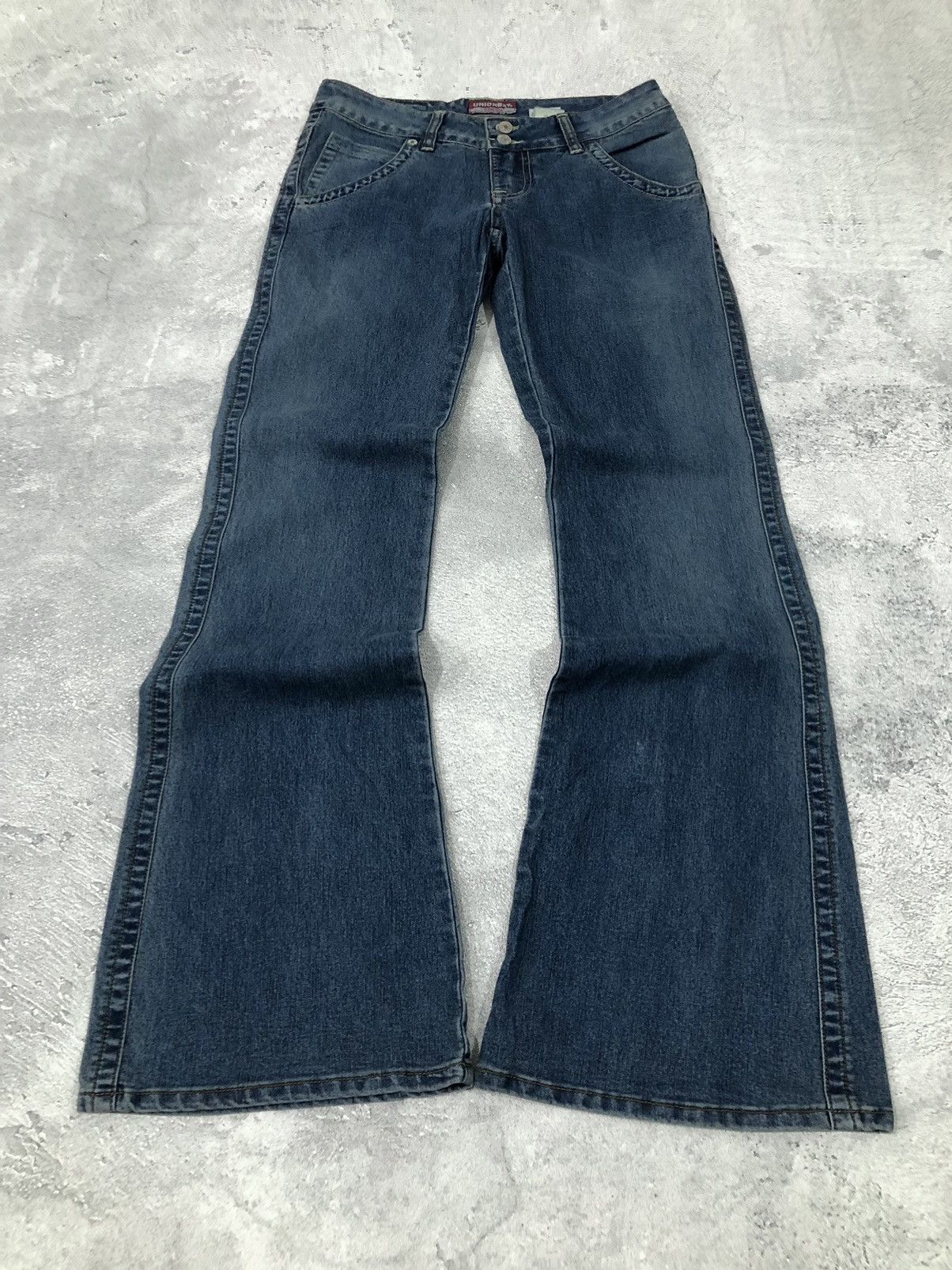 If Six Was Nine 2000s UnionBay Faded Flared Pants Size US 28 / EU 44 - 1 Thumbnail