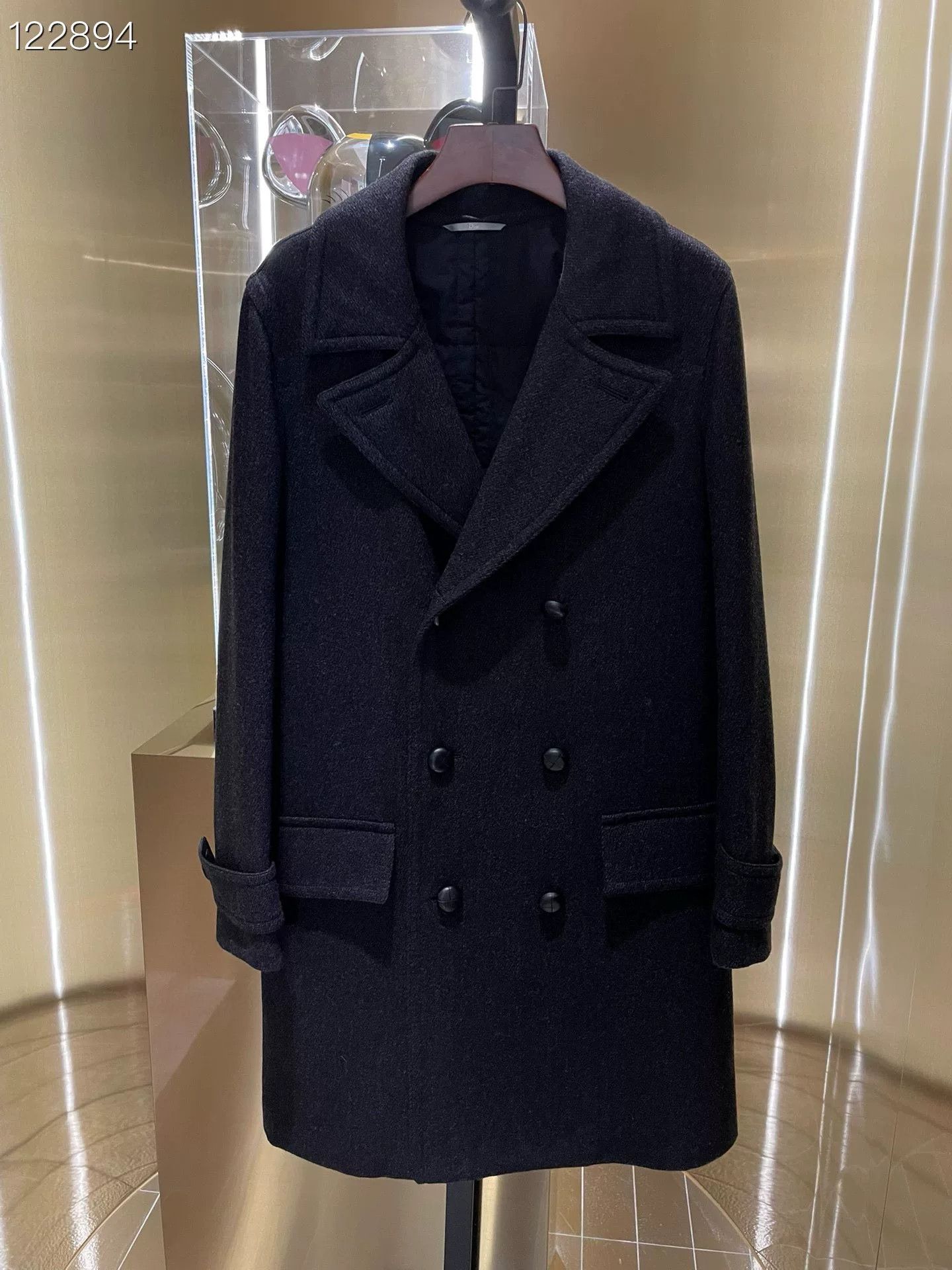Dior Dior Homme Mens Wool Coat Look22 Size US S / EU 44-46 / 1 - 1 Thumbnail
