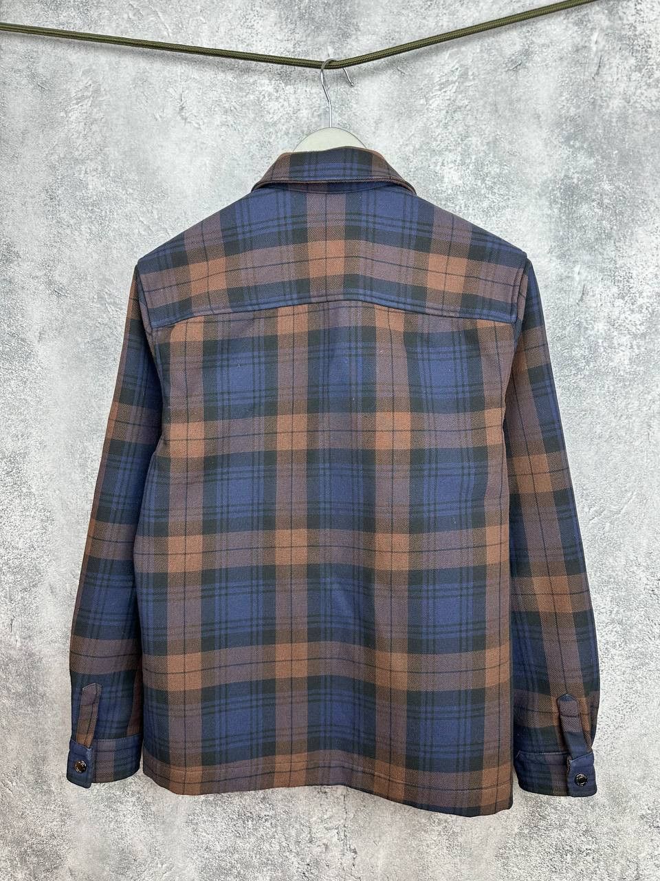 Reiss REISS Etzio Zip-Up Through Checked Overshirt Jacket Wool Size US S / EU 44-46 / 1 - 5 Thumbnail