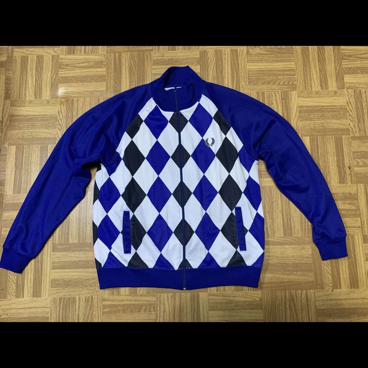 Fred Perry × Vintage 80s 90s Vintage Fred Perry Track Jacket Mods Skins Casuals Size US L / EU 52-54 / 3 - 6 Thumbnail