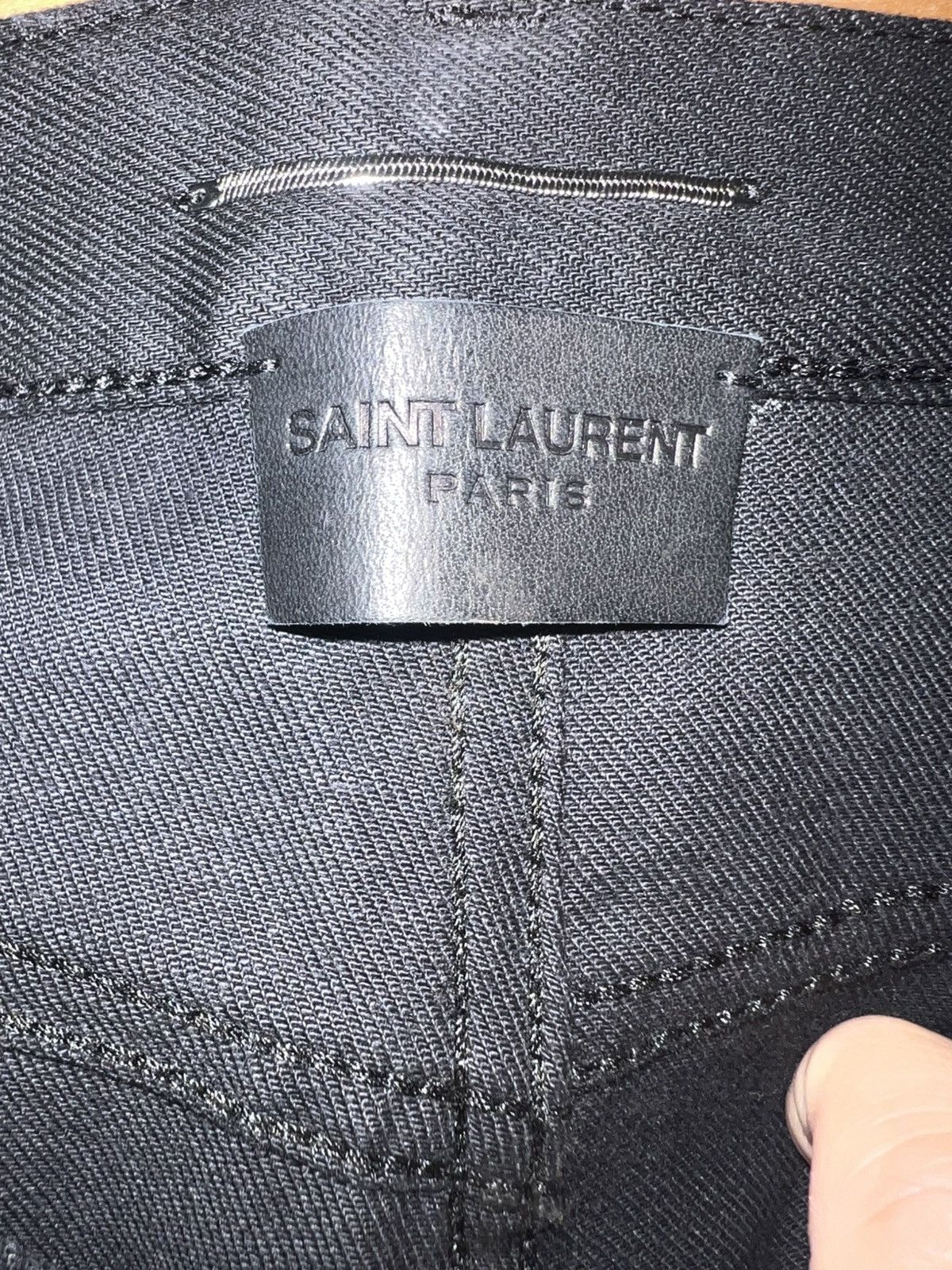 Saint Laurent Paris Saint Laurent Paris black short denim Size US 33 - 8 Thumbnail