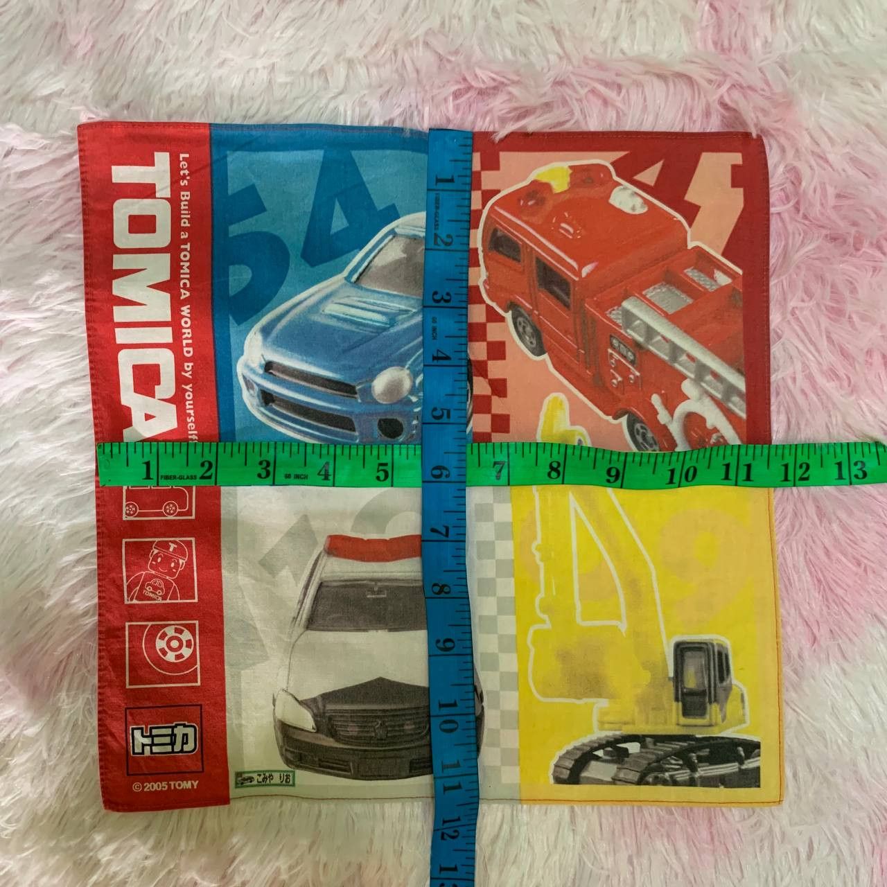 Japanese Brand × Vintage Vintage Tomica 2005 Tomy Handkerchief Bandana Size ONE SIZE - 4 Thumbnail