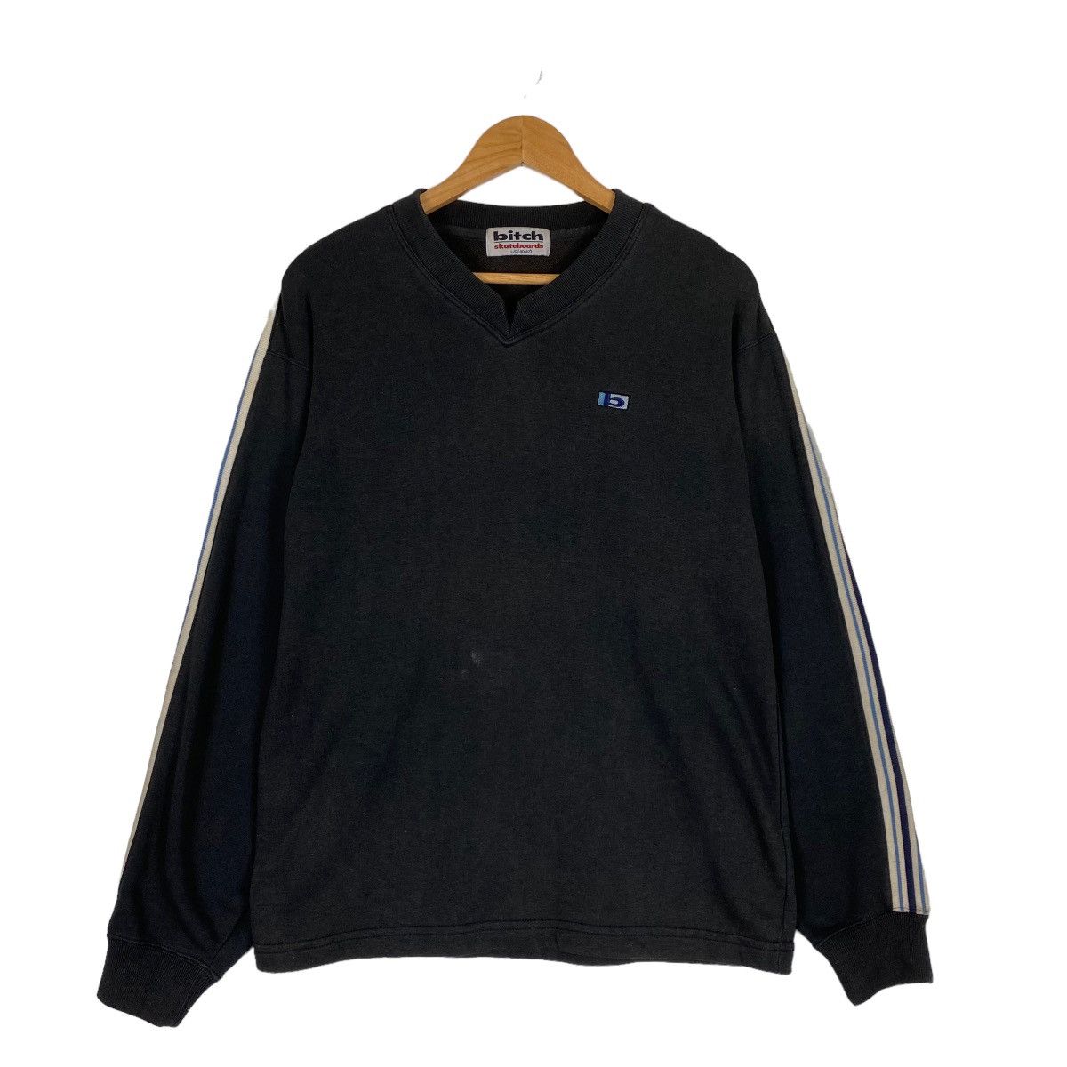 Japanese Brand × Welcome Skateboards Vtg 90s Bitch Skaterboards Small Logo Crewneck Sweatshirt Size US M / EU 48-50 / 2 - 1 Thumbnail