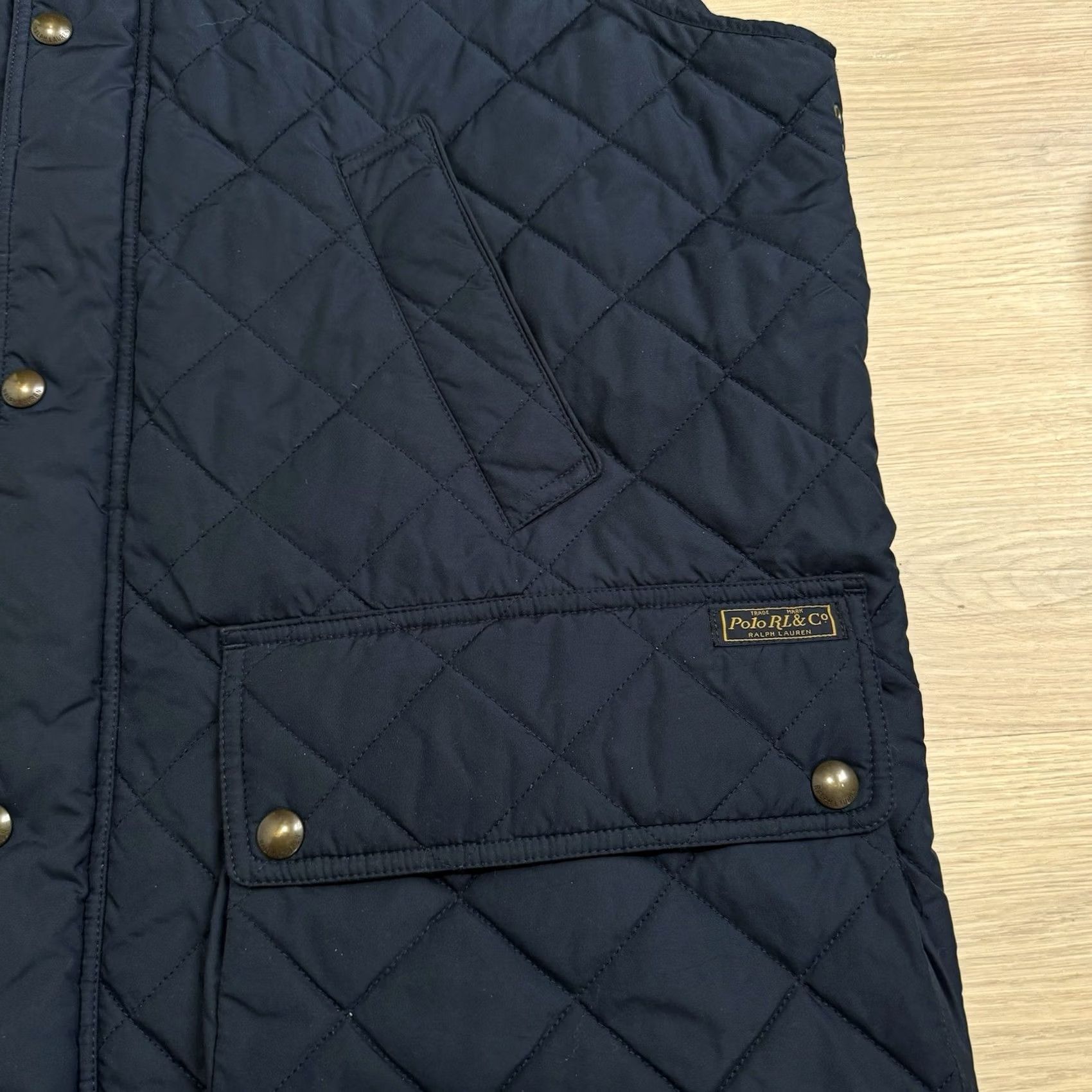 Polo Ralph Lauren VINTAGE Polo Ralph Lauren Polo Club Quilted Vest Corduroy Collared Navy Blue XLT Men Size US XL / EU 56 / 4 - 4 Thumbnail