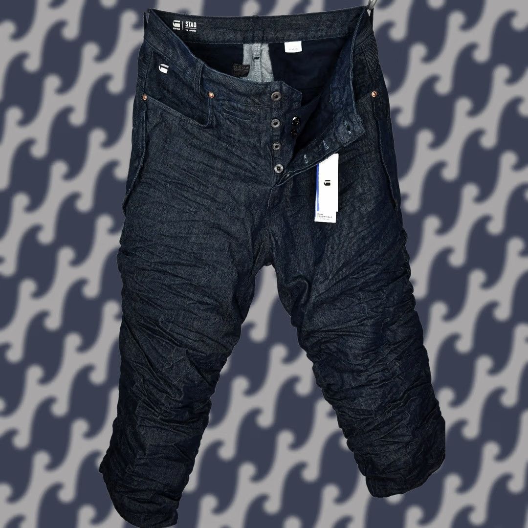 G-Star G-Star Raw Re Staq Parachute 3D Loose Cropped Jeans Men W32 L30 Size US 33 - 1 Thumbnail