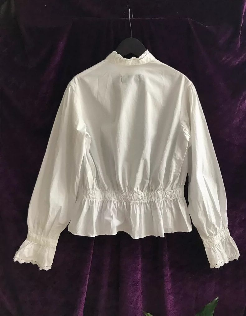 Comme des Garcons Comme Des Garcons Vintage shirt with lace trim Size M / US 6-8 / IT 42-44 - 2 Thumbnail