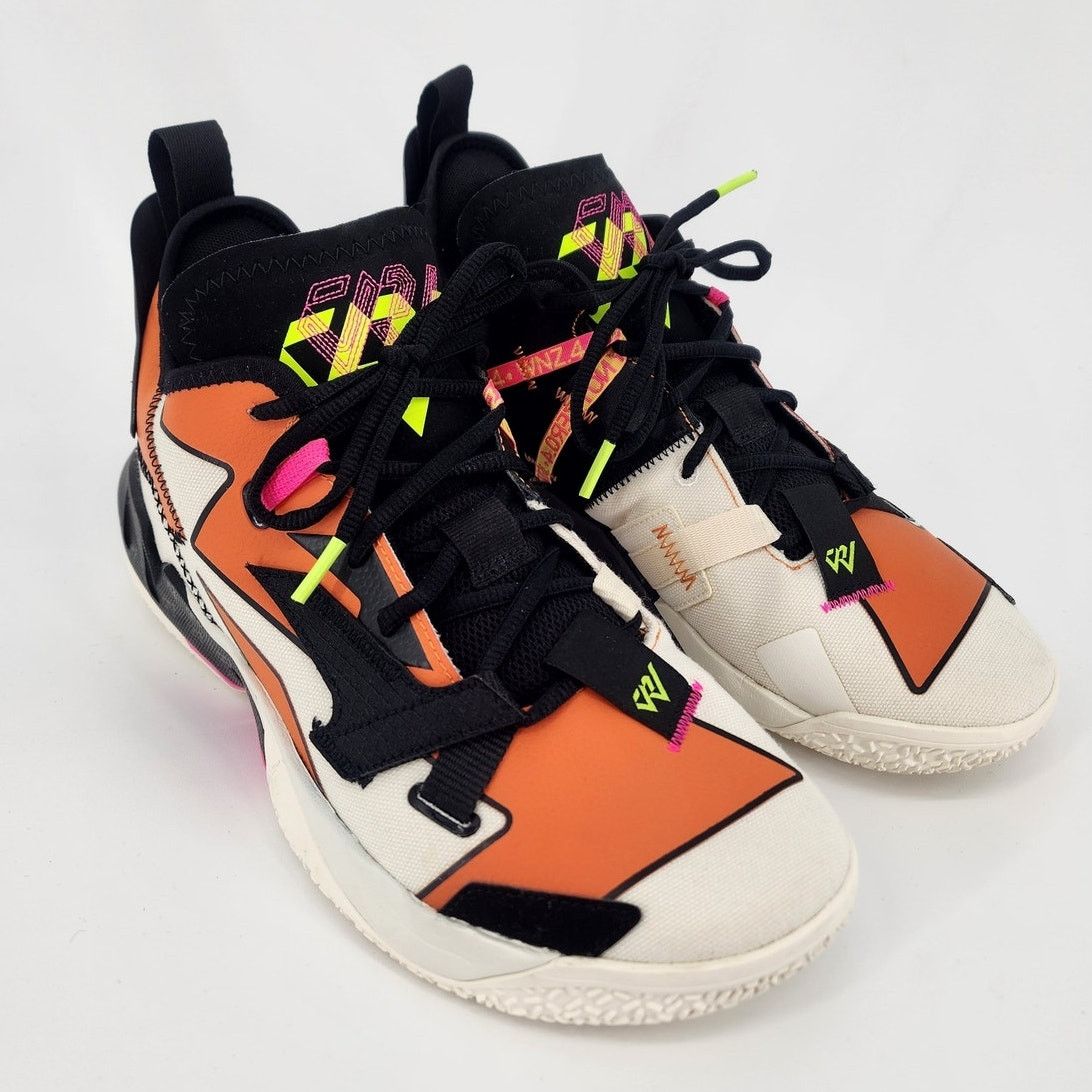 Nike Jordan Why Not Zer0.4 Pale Ivory Orange Volt Men’s 9.5 Size US 9.5 / EU 42-43 - 4 Thumbnail
