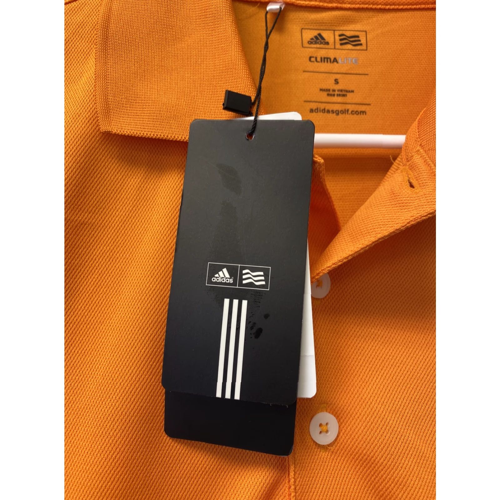 Adidas Adidas Polo Shirt Men S Orange Short Sleeve Golf Stretch Outdoors Tennis /110-34 Size US S / EU 44-46 / 1 - 5 Thumbnail