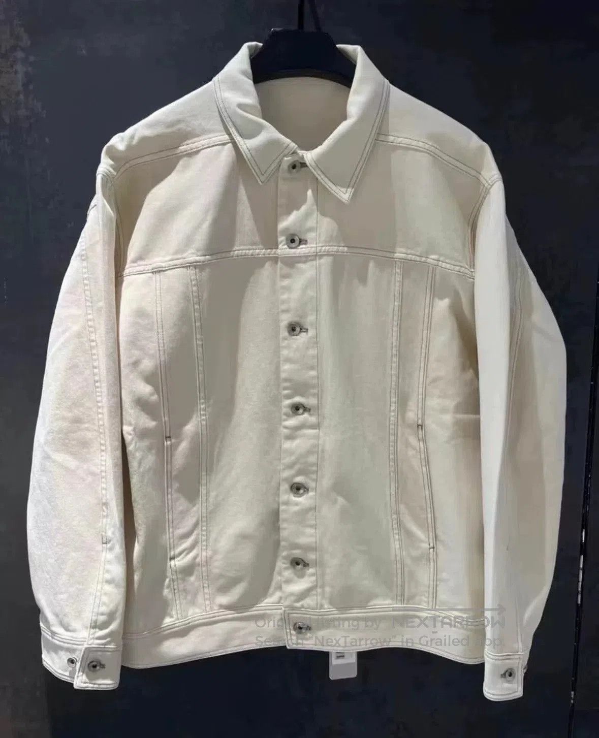 Rick Owens Drkshdw Rick Owens White Denim Jacket S. Size US S / EU 44-46 / 1 - 1 Thumbnail