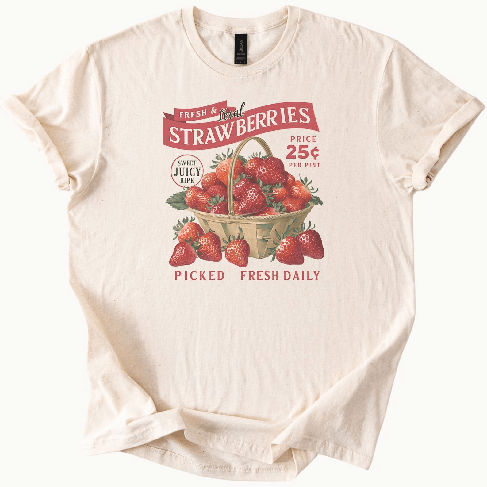 Other Farmers Market Strawberry Tee – Fresh Local Fruit T-Shirt Size S / US 4 / IT 40 - 1 Thumbnail