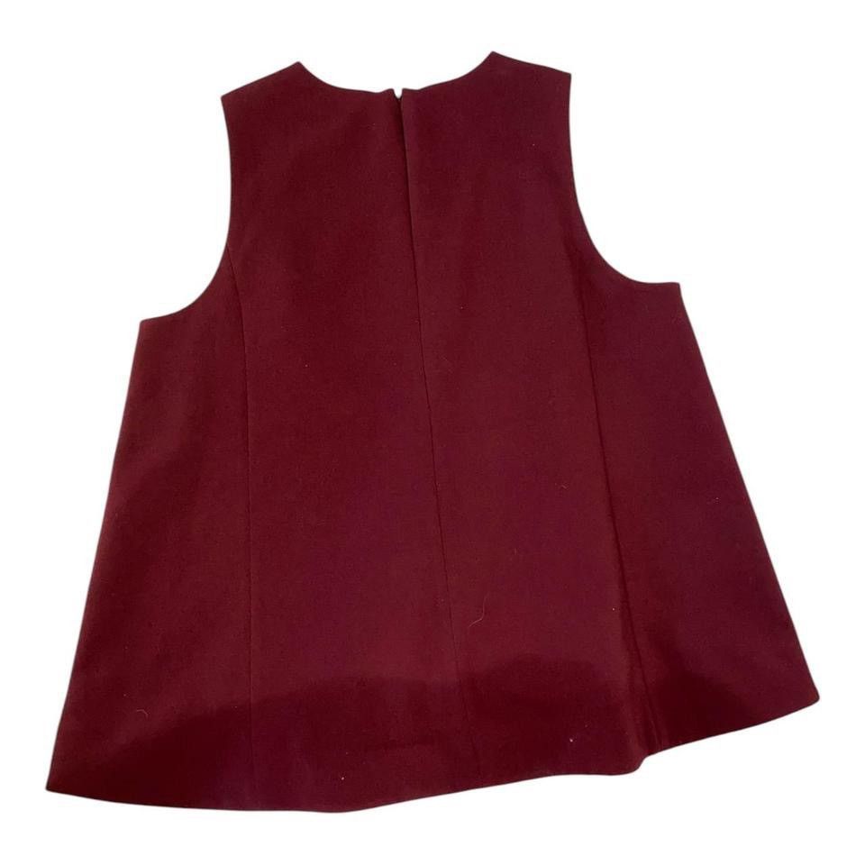 Banana Republic Banana Republic Seamed Blouse Black Rose (Burgundy) XL Size XL / US 12-14 / IT 48-50 - 5 Thumbnail