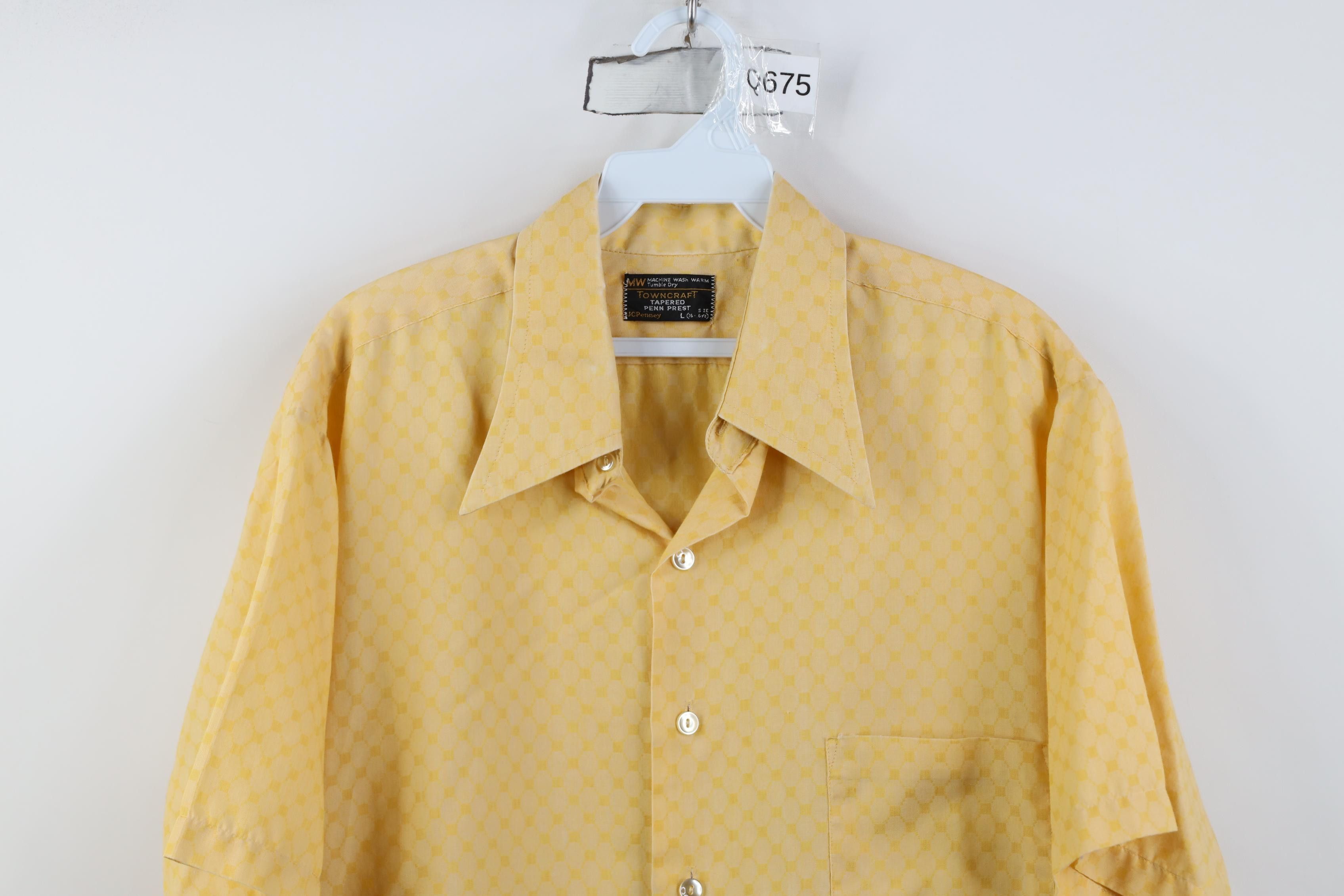 Vintage Vintage 70s Streetwear Collar Short Sleeve Button Shirt Size US L / EU 52-54 / 3 - 2 Thumbnail