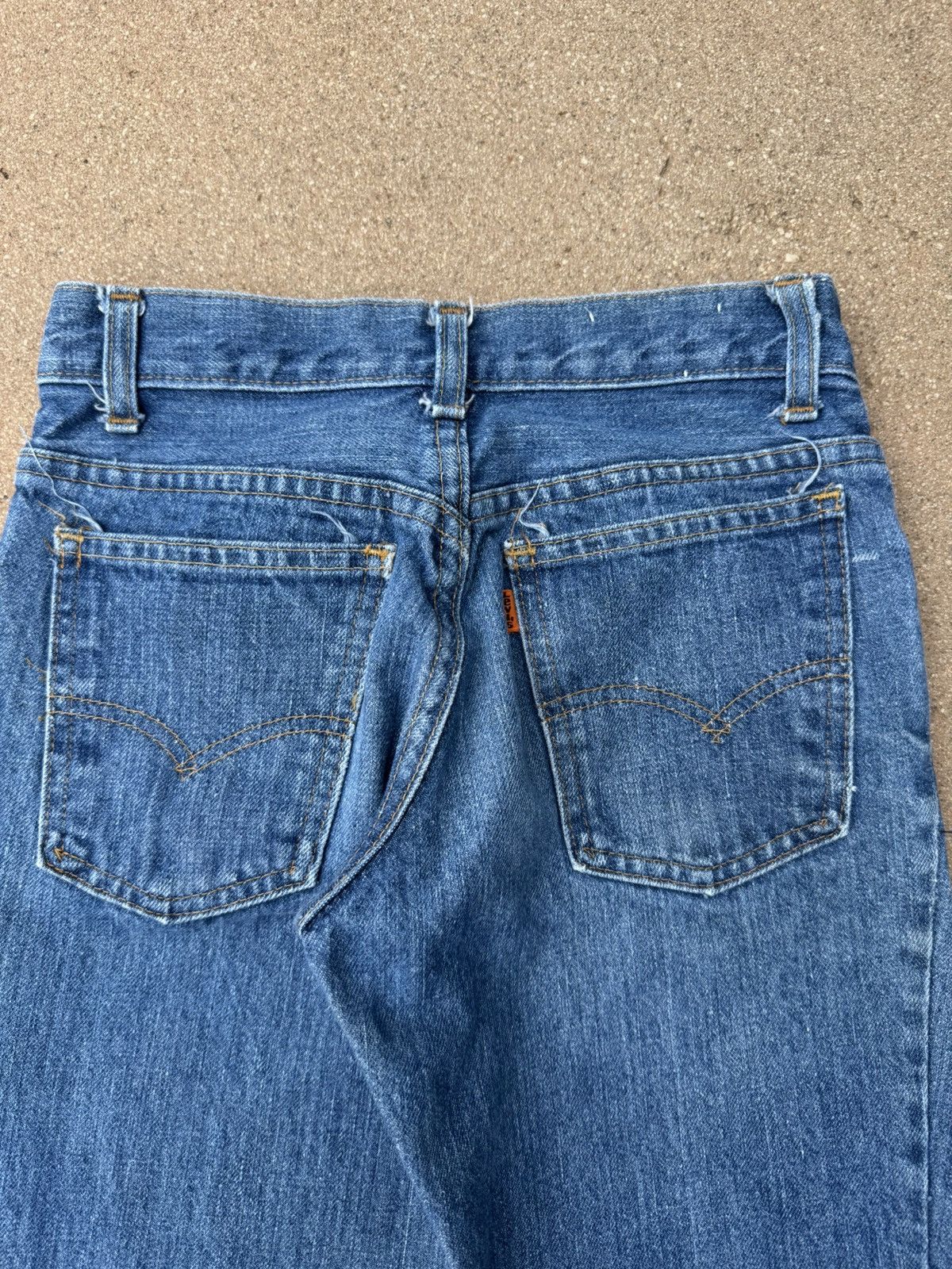 Levi's × Vintage Vtg 70’s Levi’s 784 Orange Tab Bellbottom Flare Jeans 26x29 Size 26" / US 2 / IT 38 - 7 Thumbnail