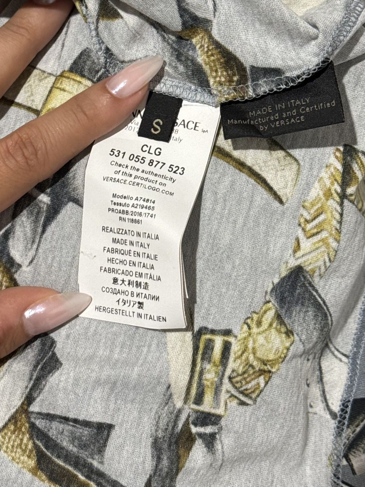 Versace Versace Tshirt Size US S / EU 44-46 / 1 - 4 Thumbnail