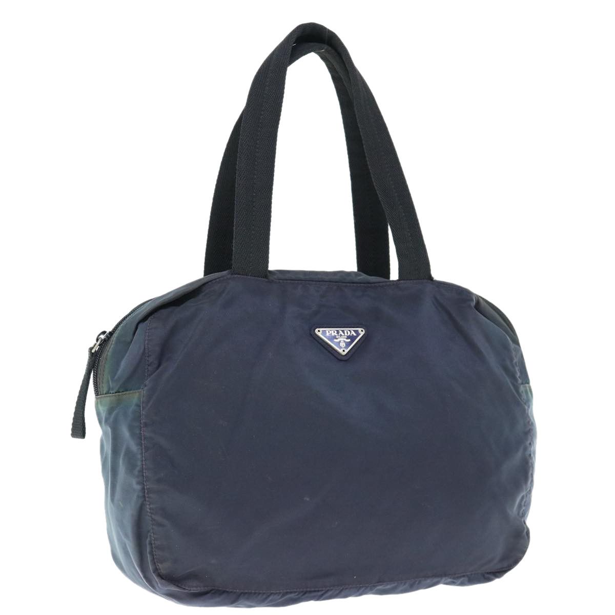 image of Prada Hand Bag Nylon Navy Auth 64462, Women's