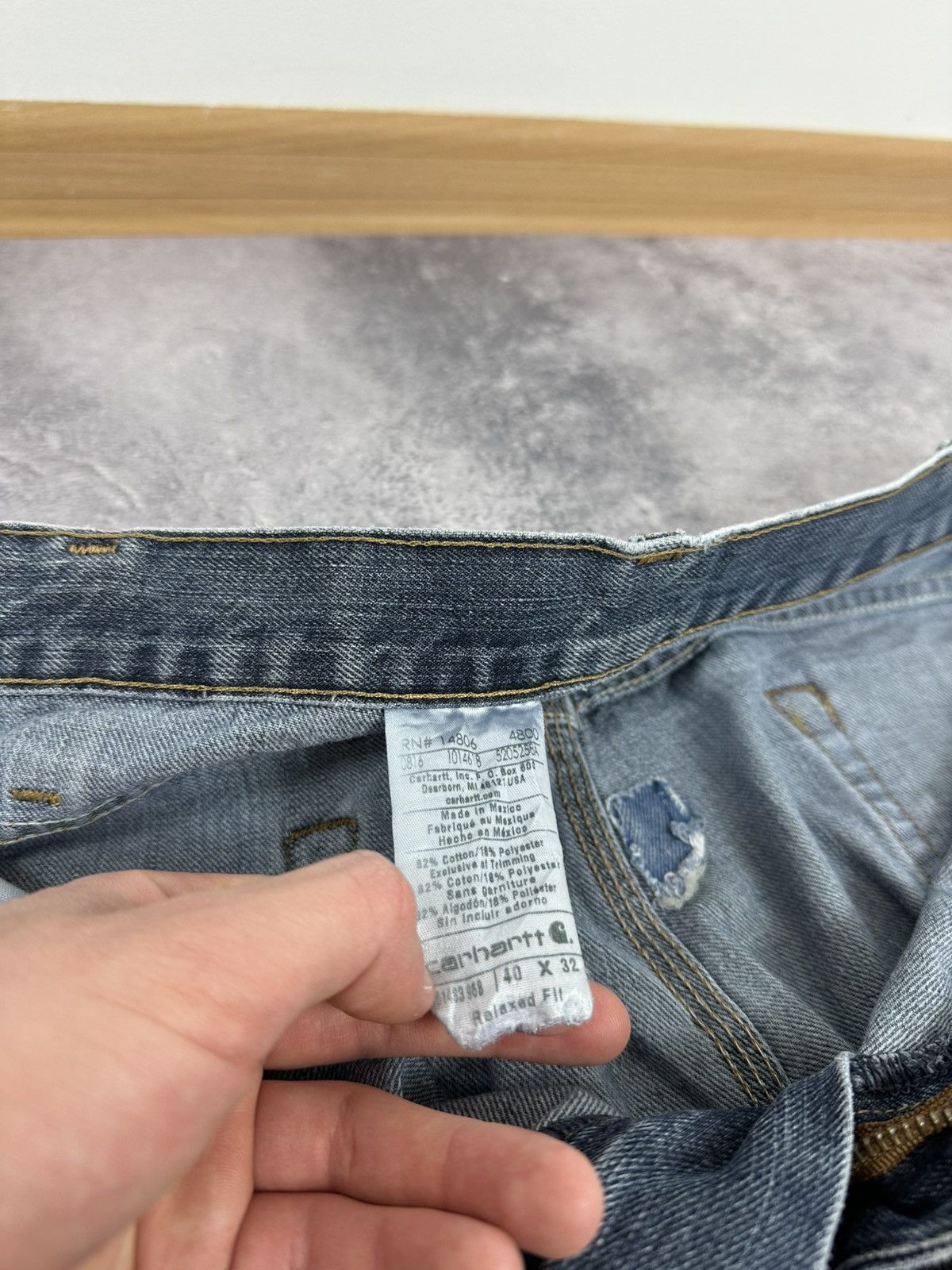 Carhartt Vintage Carhartt USA Stone Washed Baggy Utility Work Jeans Size US 40 / EU 56 - 16 Thumbnail