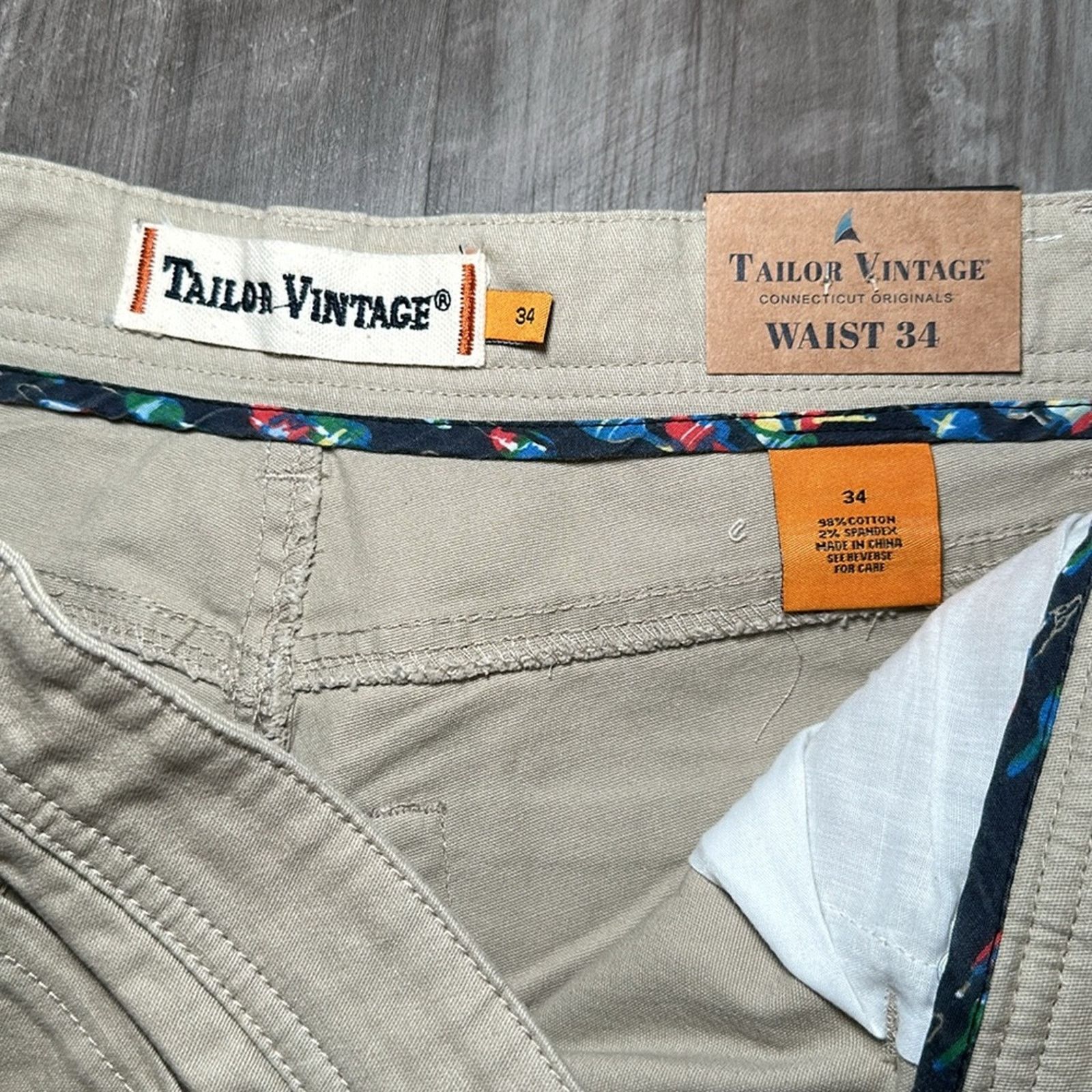 1 Tailor Vintage Greenwich Slim Fit Shorts 34 Grailed