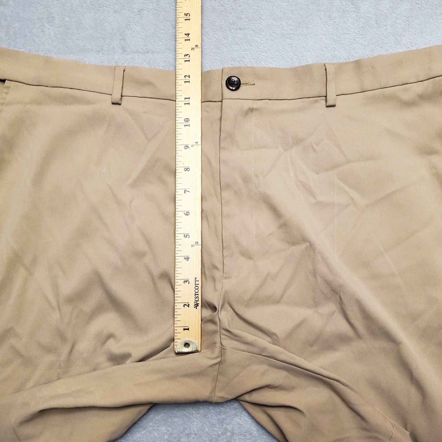 Savane Savane Shorts Mens 42 Beige Flat Front Chino Performance Blend Everyday Comfort Slim Pockets Moisture Wicking Quick Dry Zip Front Mens Size US 42 / EU 58 - 5 Thumbnail