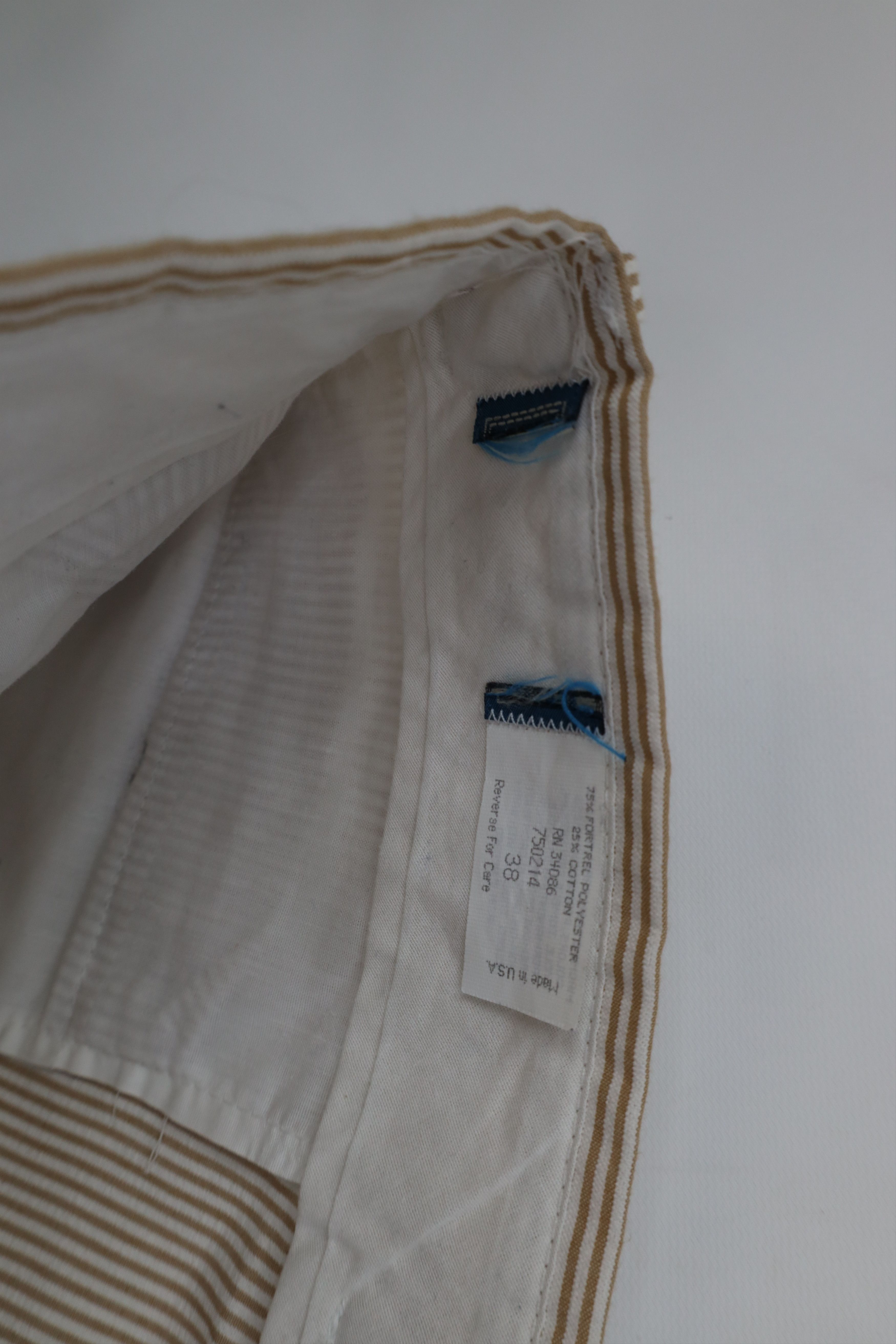 Vintage Vintage 70s Streetwear Seersucker Above Knee Chino Shorts Size US 38 / EU 54 - 7 Thumbnail