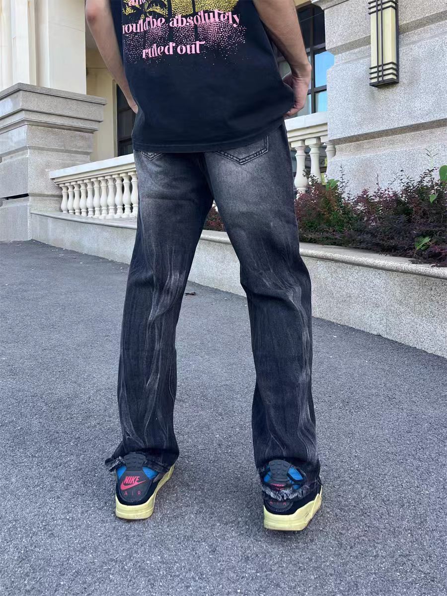 Japanese Brand × Vintage Hip Hop Street Washed Faded Ripped Jeans Size 32 Size US 32 / EU 48 - 3 Thumbnail