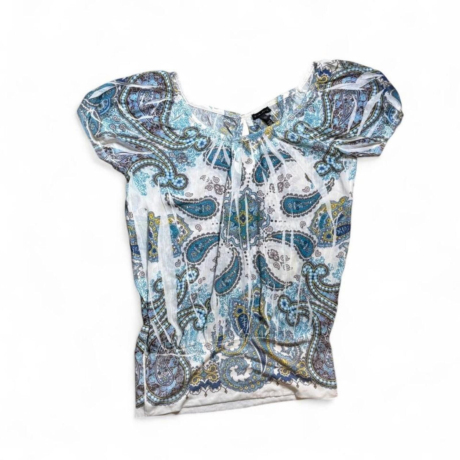 Other y2k 90s fairy core paisley blue top Size M / US 6-8 / IT 42-44 - 2 Thumbnail