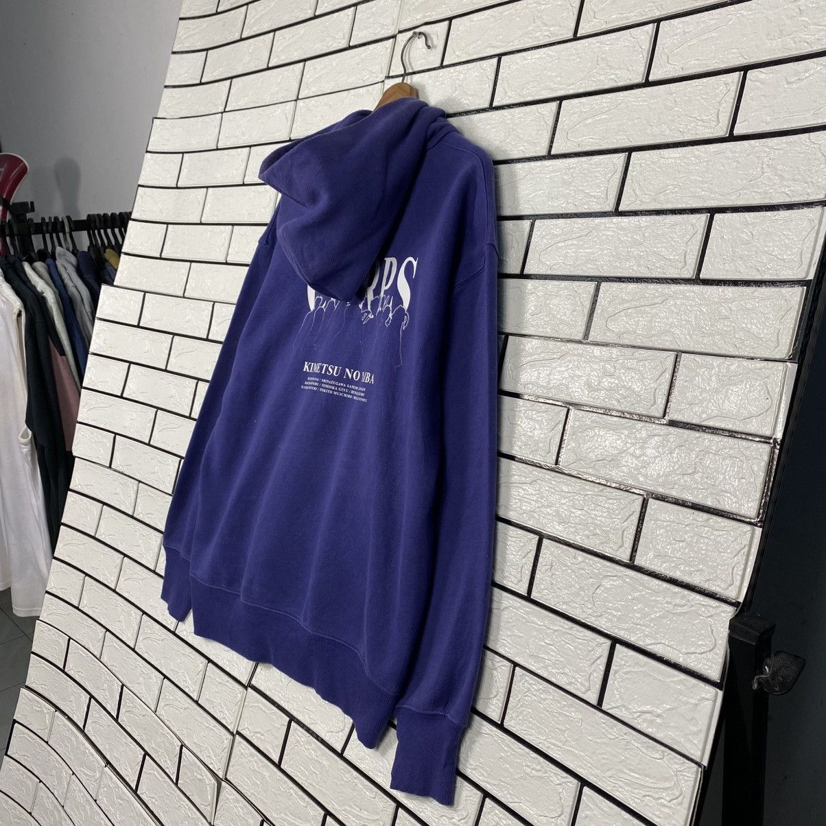 Japanese Brand Kimetsu No Yaiba Hoodie Big Logo Cartoon Streetwear Size US L / EU 52-54 / 3 - 12 Thumbnail