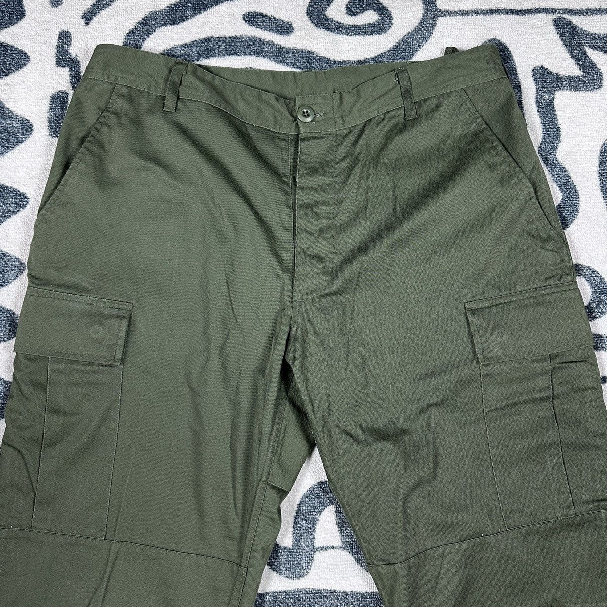 Vintage Rothco Ultra Force Military Green Cargo Pants Size 34 Size US 34 / EU 50 - 2 Thumbnail