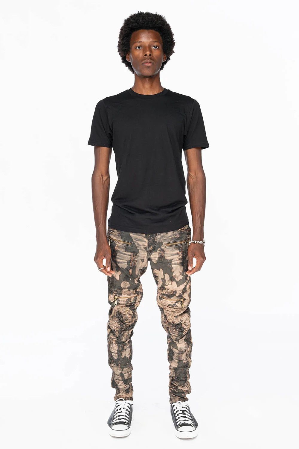 Robins Jeans MENS BIKER JEANS IN MATEO-BRONZE Size US 40 / EU 56 - 4 Thumbnail