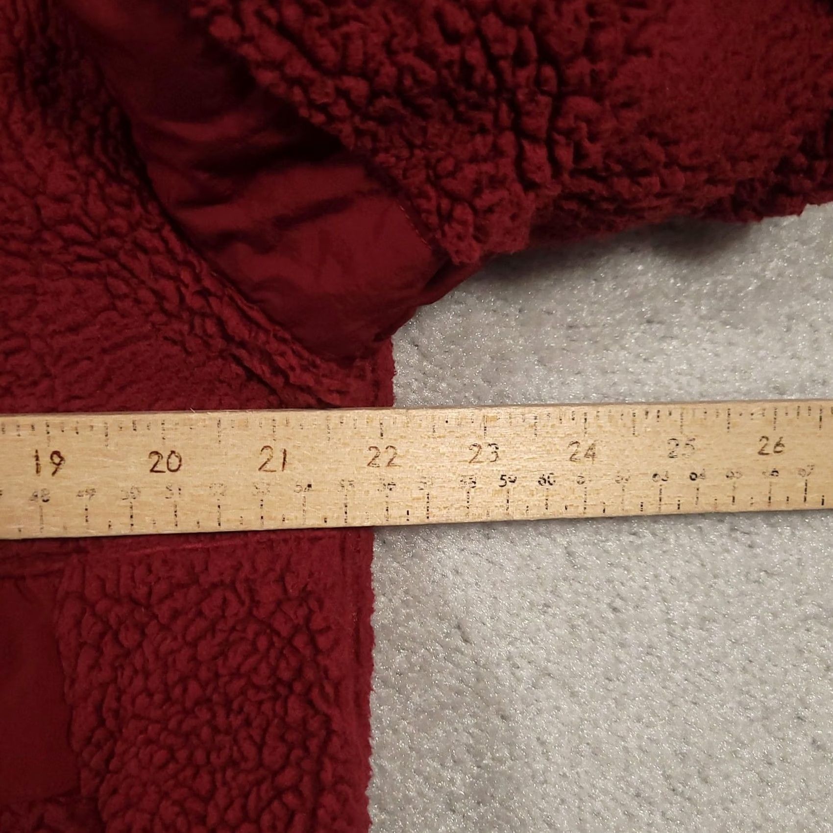 Pinko VINTAGE PINK Victoria's Secret Pullover Jacket Womens M Red Sherpa Fleece Half Zip Warm N/A Size M / US 6-8 / IT 42-44 - 5 Thumbnail