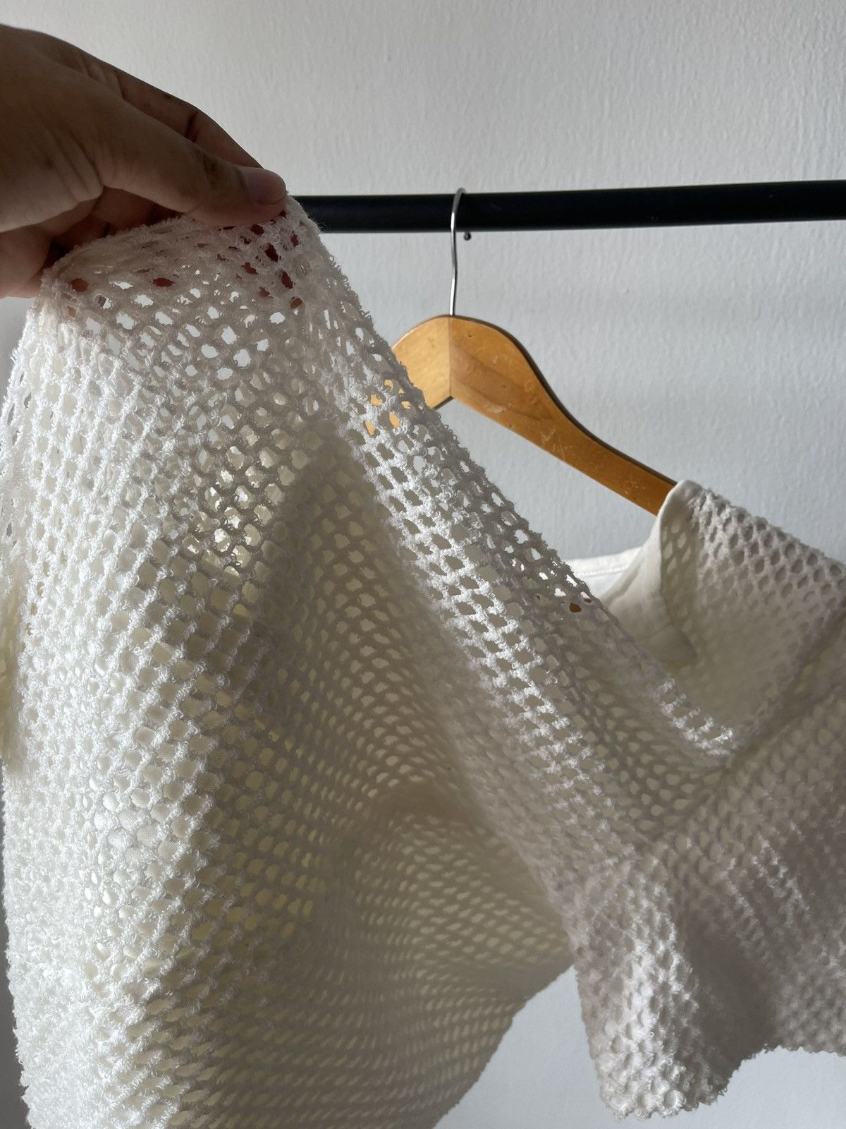 Jean Paul Gaultier 90s Jean Paul Gaultier Mesh Layered V Shirt #99 Size US M / EU 48-50 / 2 - 4 Thumbnail
