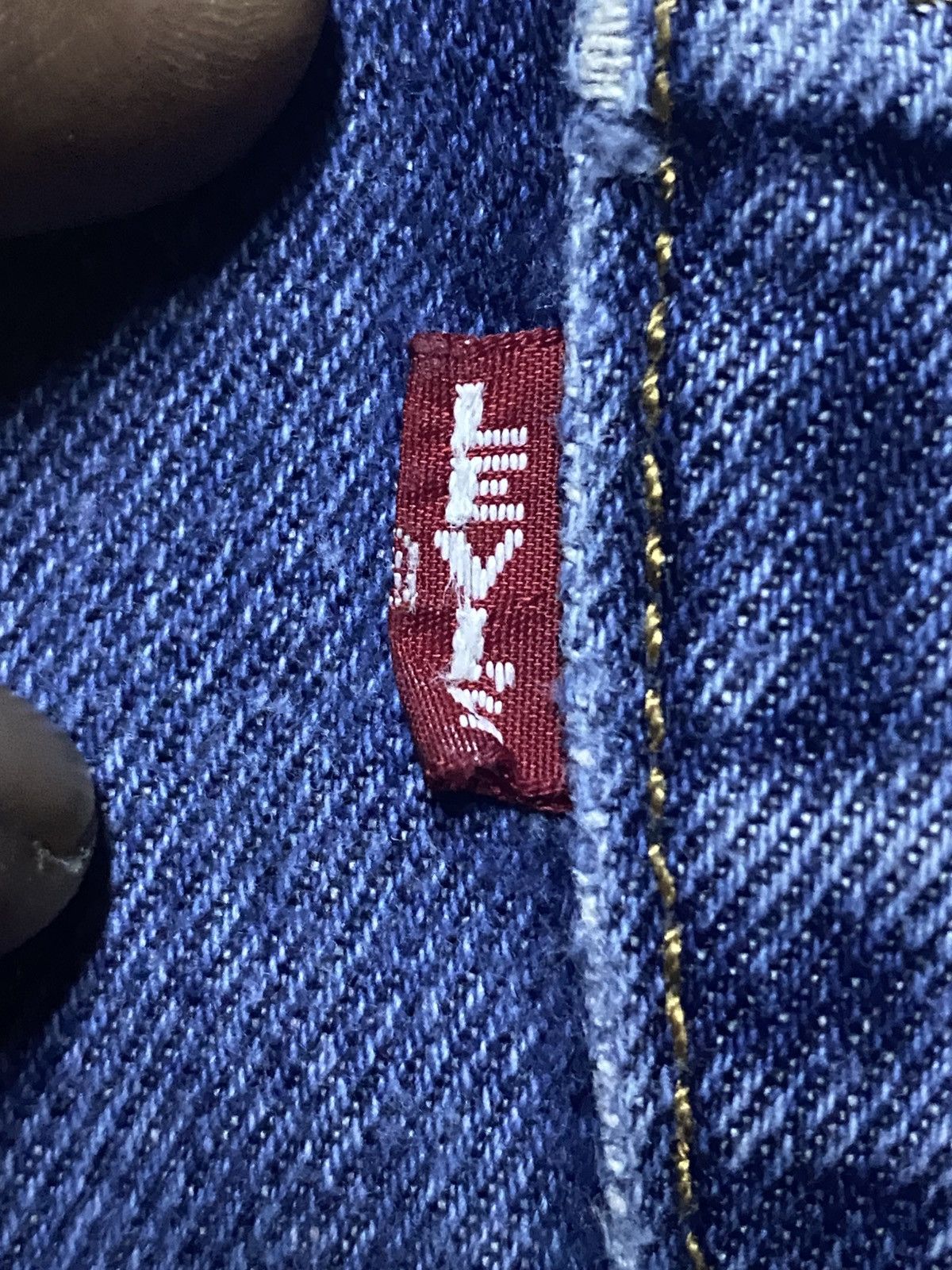 Levi's Vintage Levis Big E Blue Wash Distressed Loose Jeans Size US 32 / EU 48 - 9 Thumbnail
