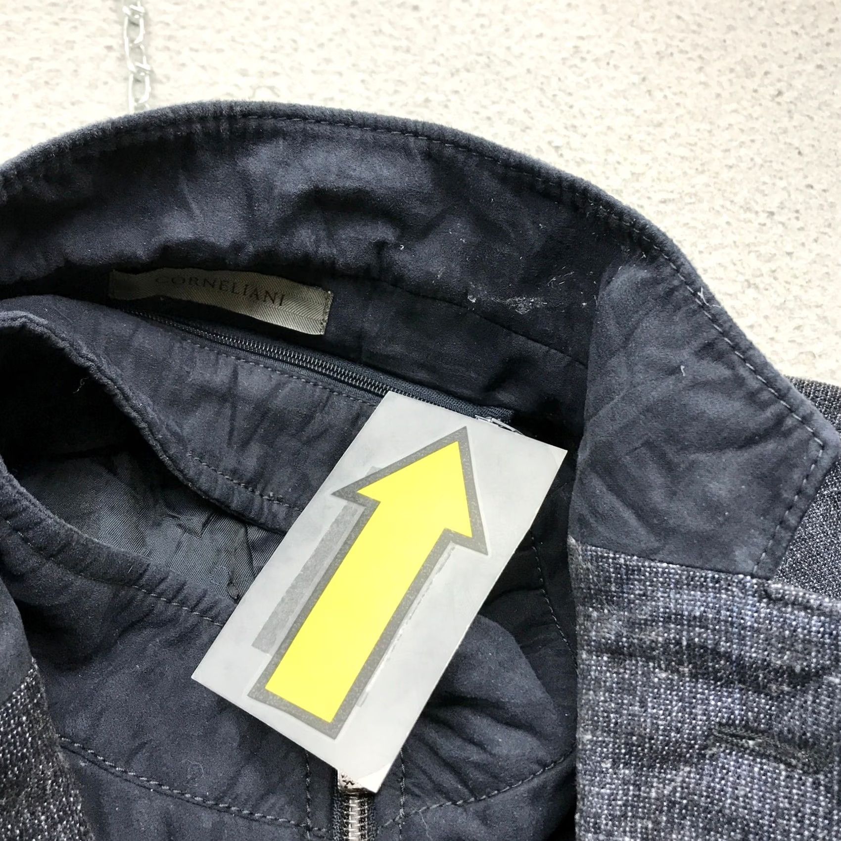 Corneliani Corneliani Blazer Coat Jacket Lined Wool Navy XL Long Sleeve Button Pockets Men Blazer Coat 52 Size US XL / EU 56 / 4 - 6 Thumbnail
