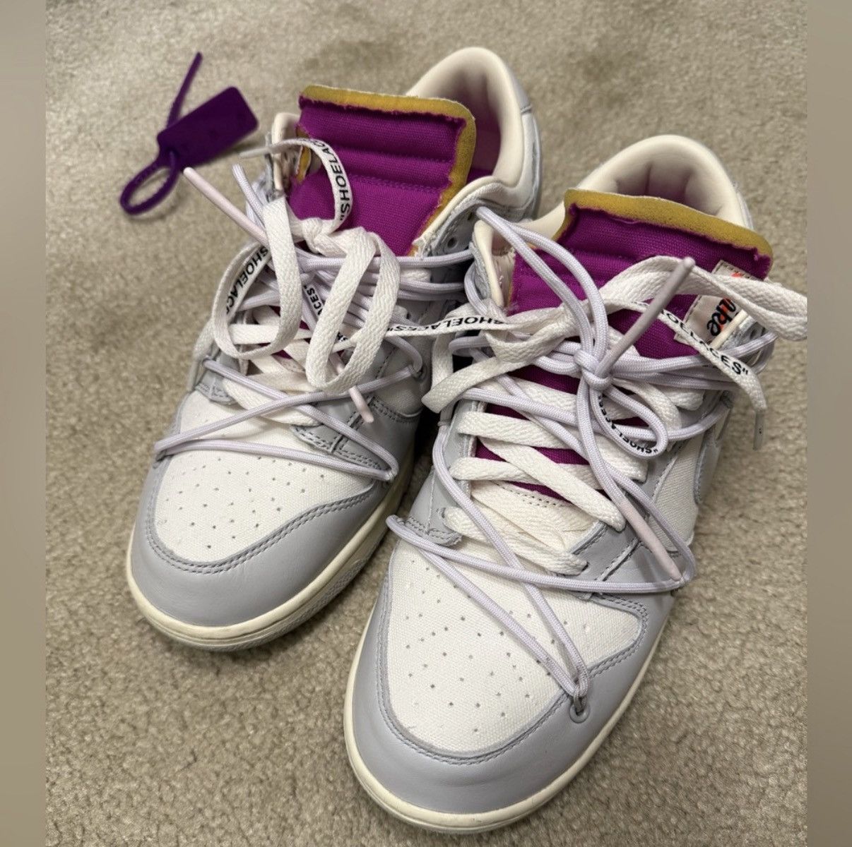 Nike × Off-White Nike Off-White Dunk Lot 03 Size US 9.5 / EU 42-43 - 3 Thumbnail