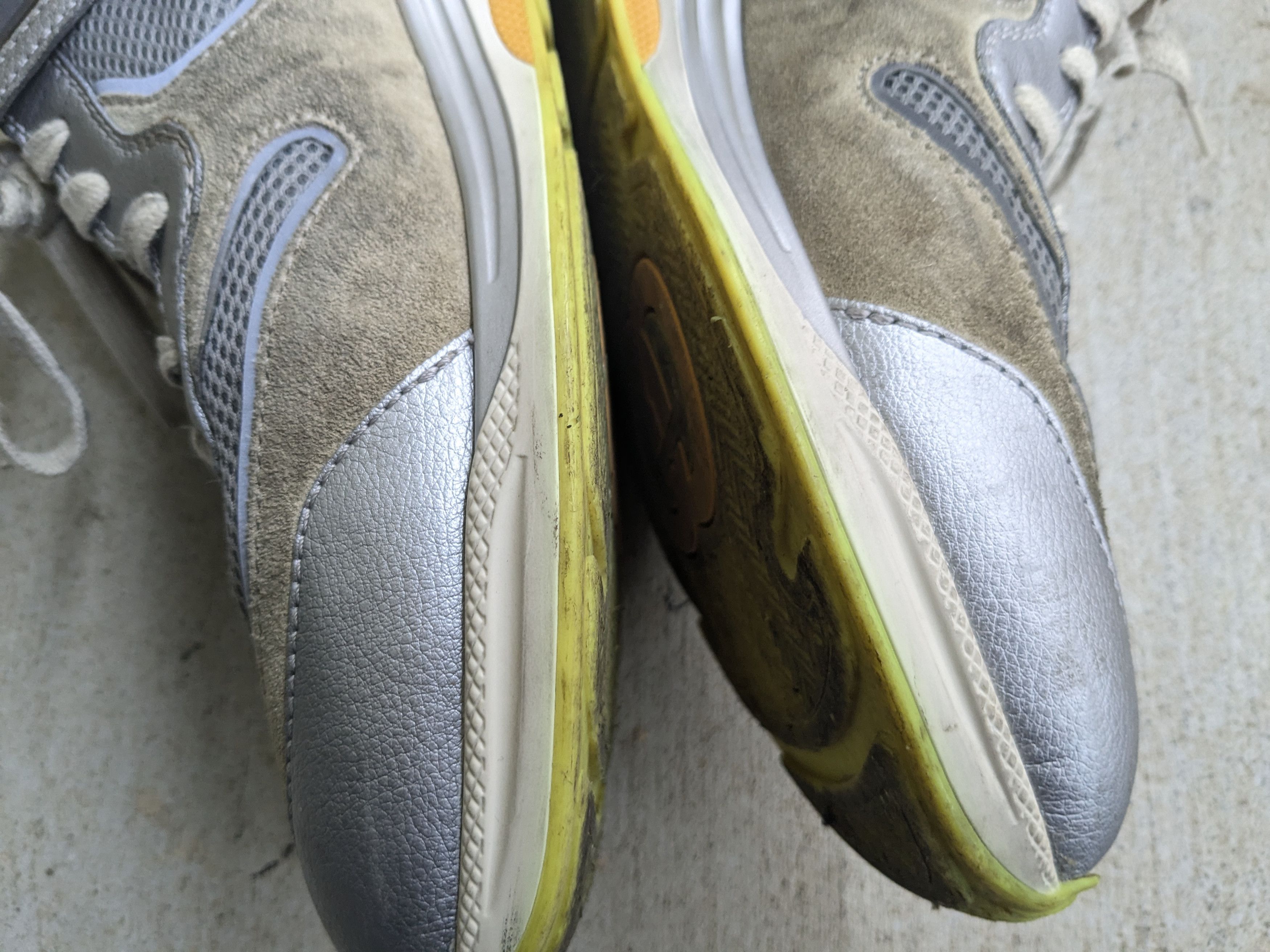 Gucci Gucci Ultrapace Sneakers Silver Green 13.5 Gray Size US 13 / EU 46 - 10 Thumbnail