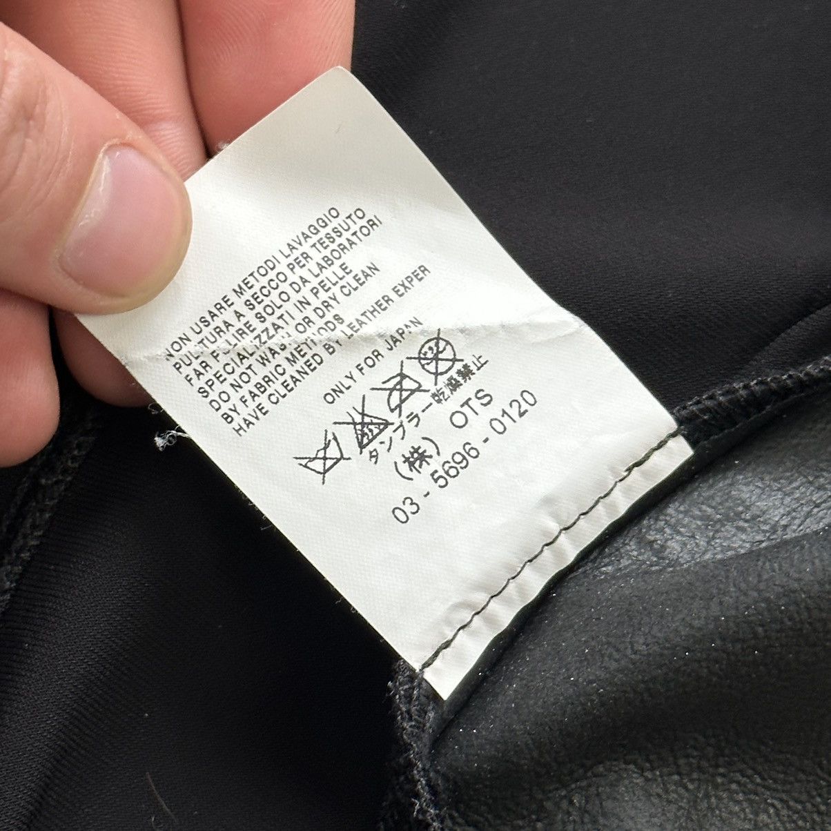 Vintage S Max Mara Leather Soft Combination Viscose Jacket Size L / US 10 / IT 46 - 17 Thumbnail