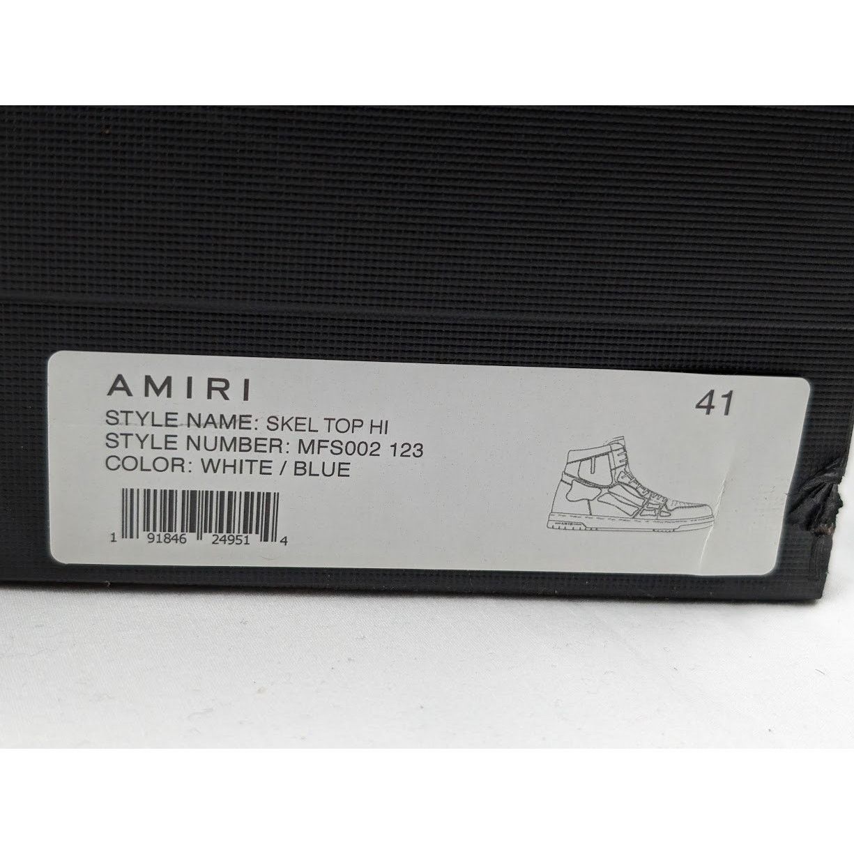 Amiri o1rshd1 Q:2 / Skel top hi / Skeleton high top Sneakers Size US 8 / EU 41 - 24 Thumbnail