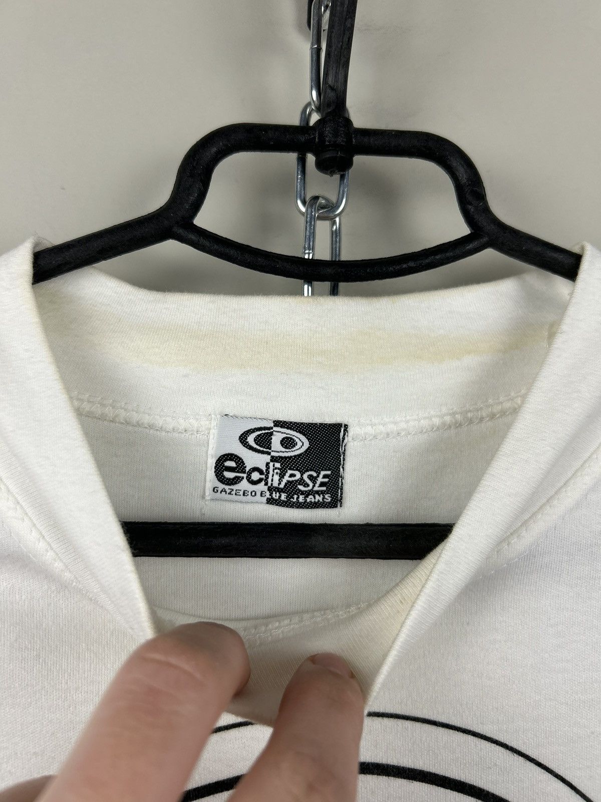 Vintage Vintage 90s Eclipse France Wear 1994 T shirt Gazebo Blue Size US XL / EU 56 / 4 - 3 Thumbnail