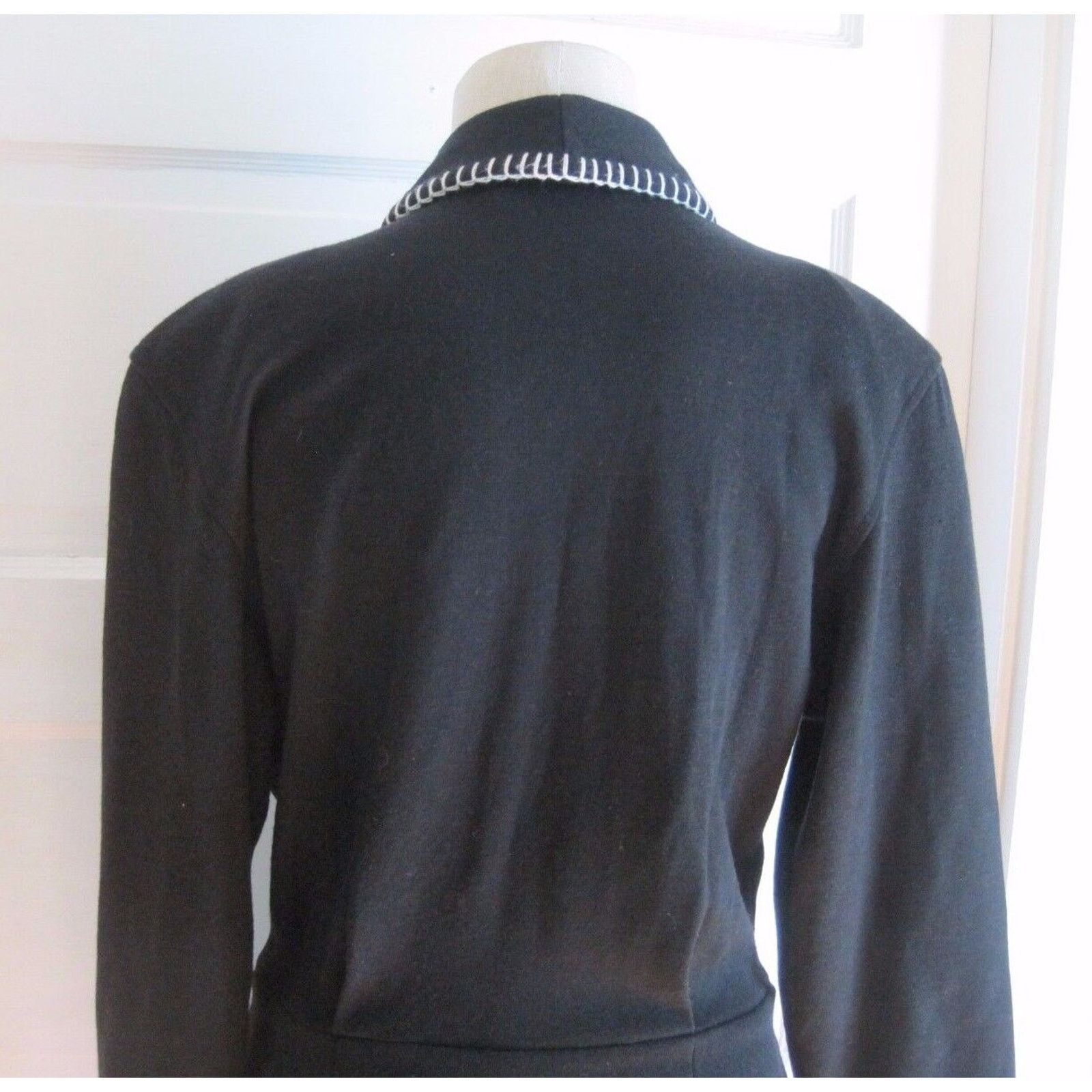 Vintage Beechers Brook Jersey Knit Shawl Collar Wrap dress 8 Canada Size M / US 6-8 / IT 42-44 - 7 Thumbnail
