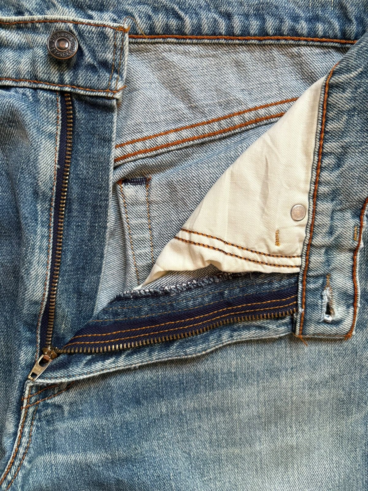 Levi's Vintage 90s Levis 509 Mud Wash Distressed Loose Jeans Size US 30 / EU 46 - 9 Thumbnail
