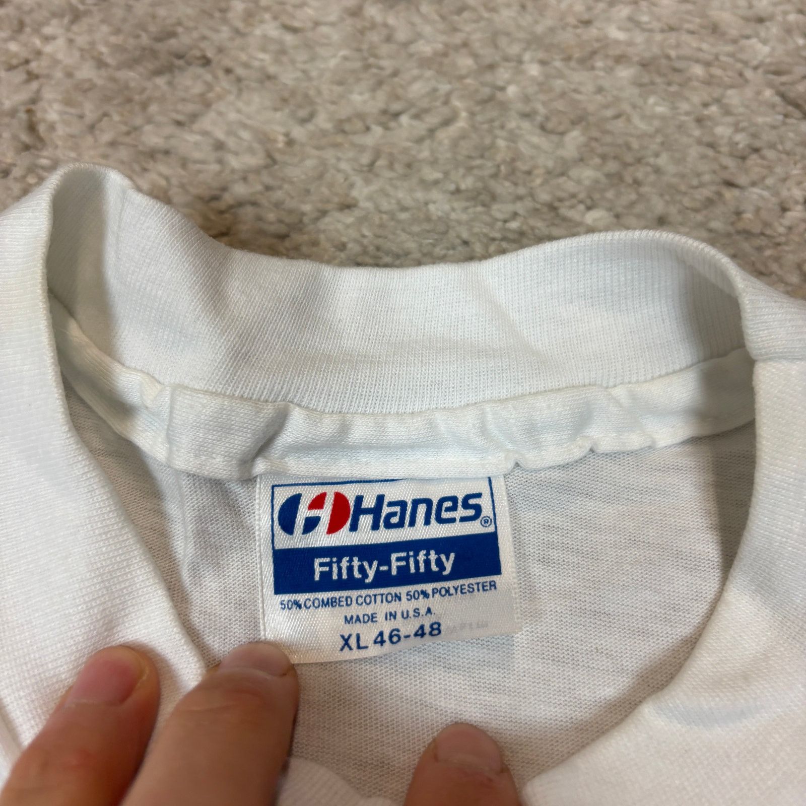 Hanes Vintage 80s Bush Racing Team Single Stitch Shirt Men's XL Size US XL / EU 56 / 4 - 6 Thumbnail
