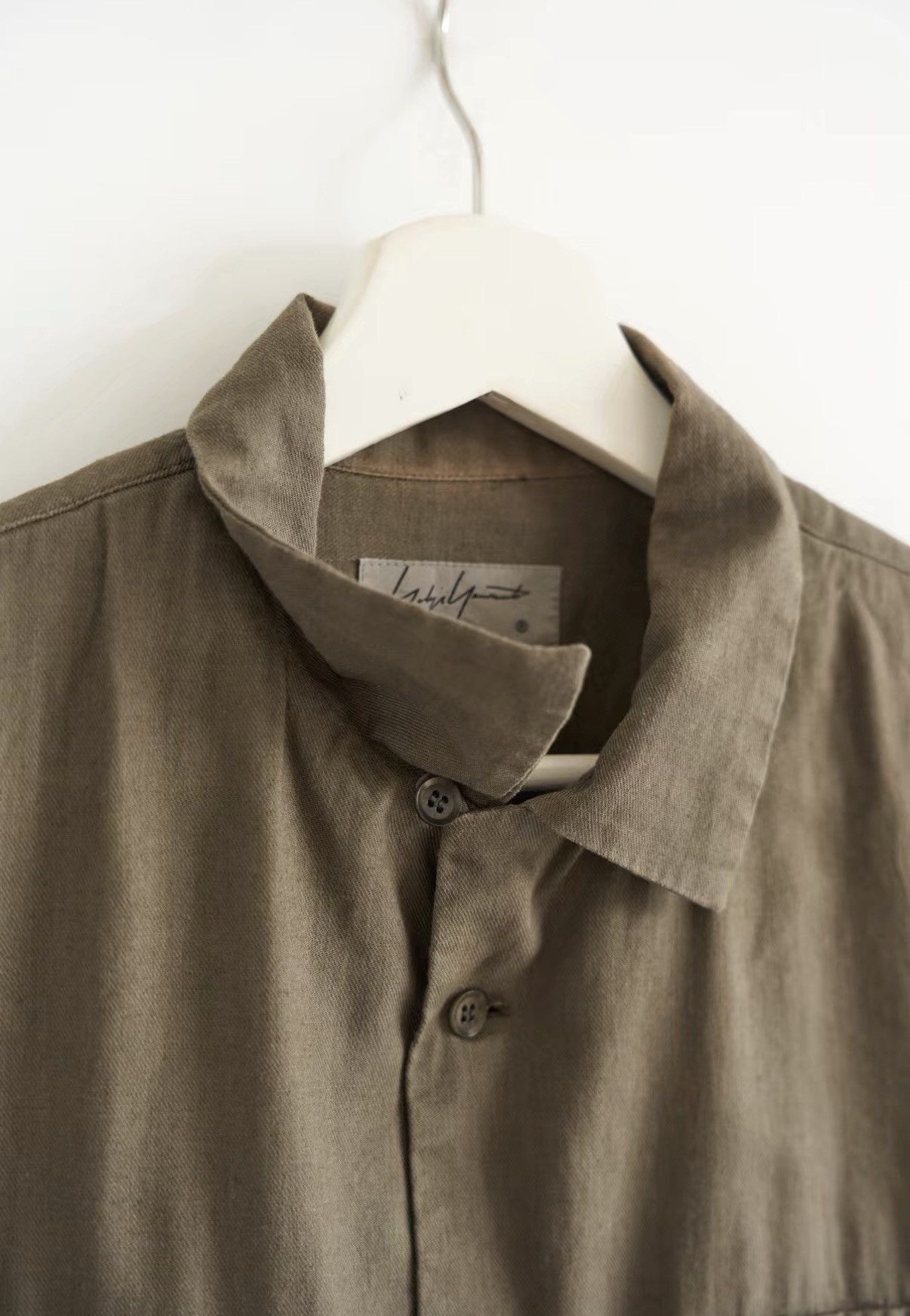 Yohji Yamamoto Yohji Yamamoto 18SS Cotton-Linen Short Sleeve Shirt J4 Size US M / EU 48-50 / 2 - 4 Thumbnail