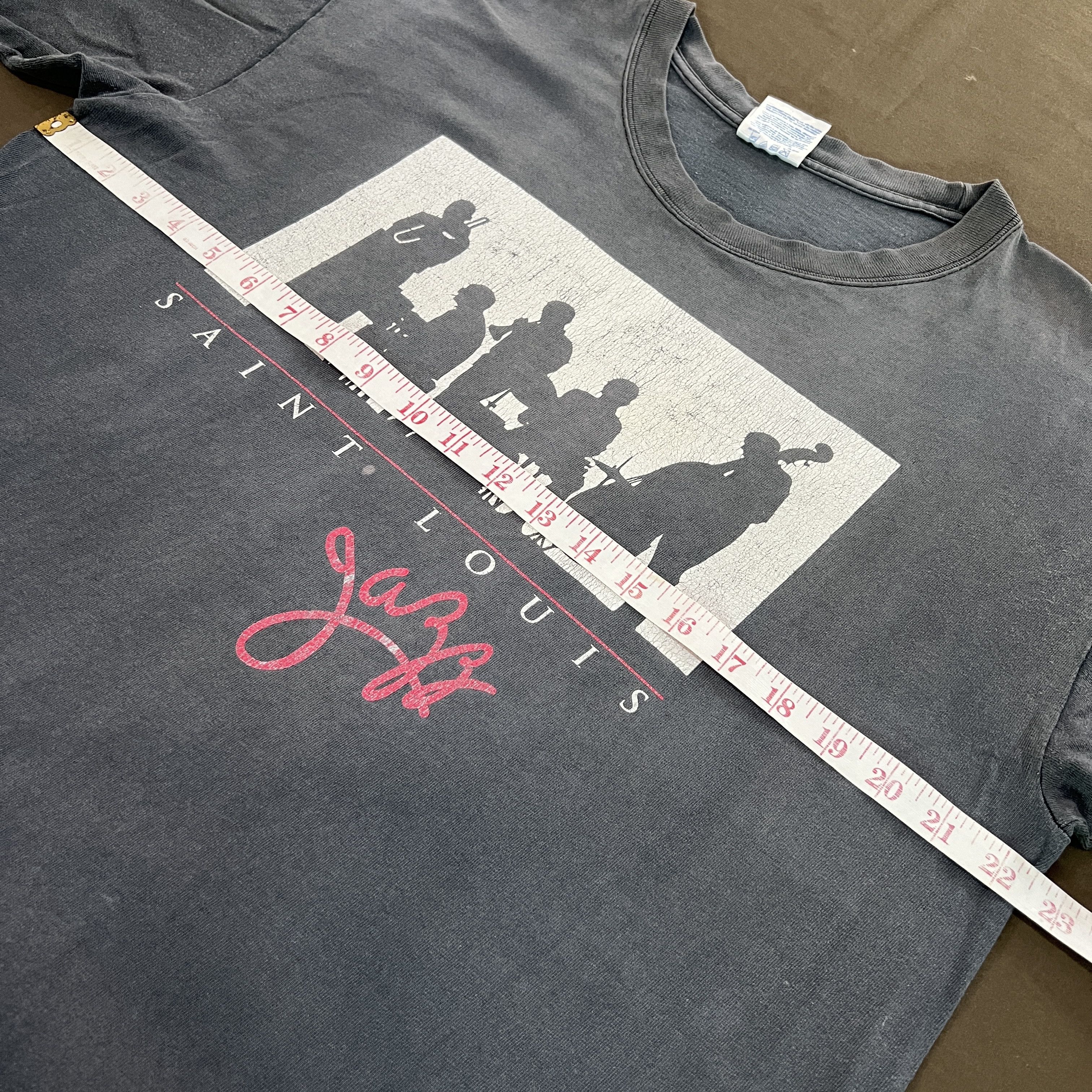 Band Tees Vintage 90s Saint Louis Jazz The Notabies XL R&B Soul Faded Size US XL / EU 56 / 4 - 9 Thumbnail