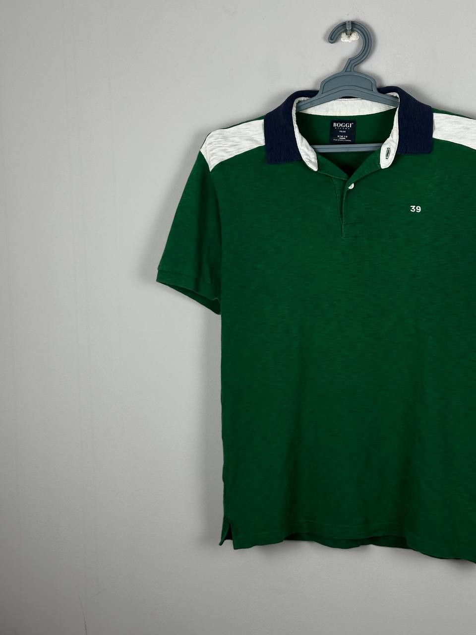 Boggi Vintage Boggi Milano 39 Luxury Green Polo T Shirt Size US L / EU 52-54 / 3 - 3 Thumbnail
