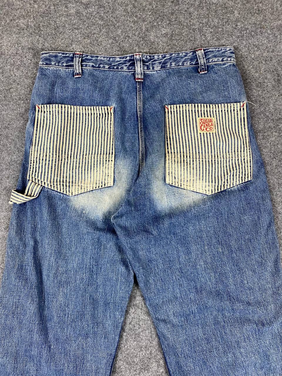 Sugar Cane sugarcane & co carpenter denim nice hickory stripe design Size US 34 / EU 50 - 2 Thumbnail